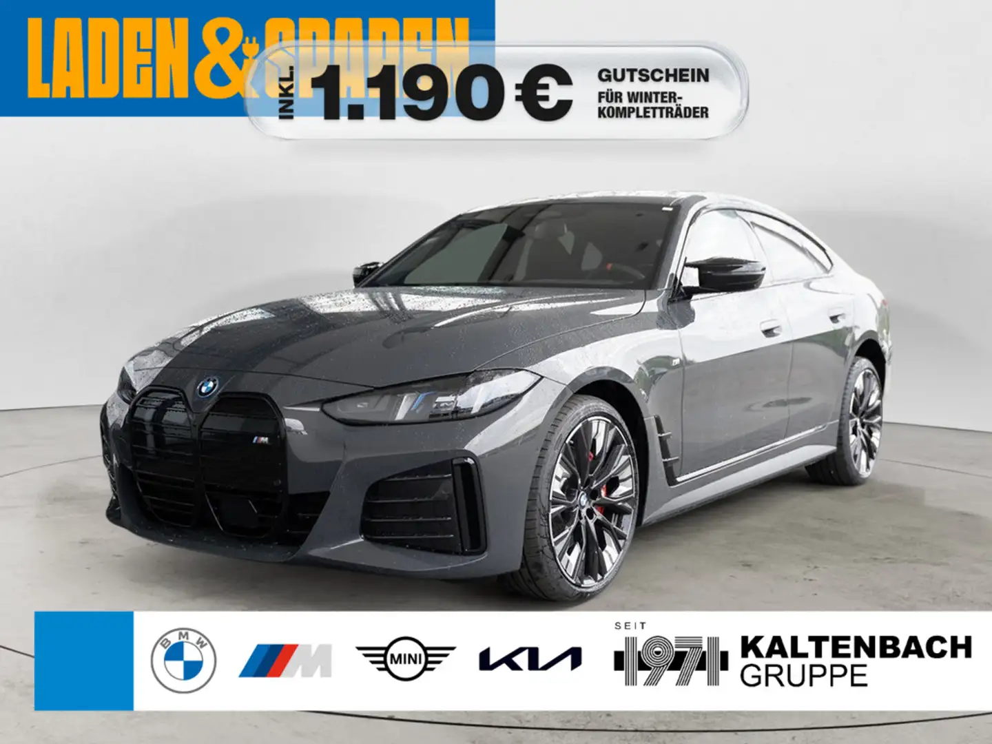 BMW i4 M60 xDrive 360° LED HUD AHK NAVI HGSD H/K Gris - 1