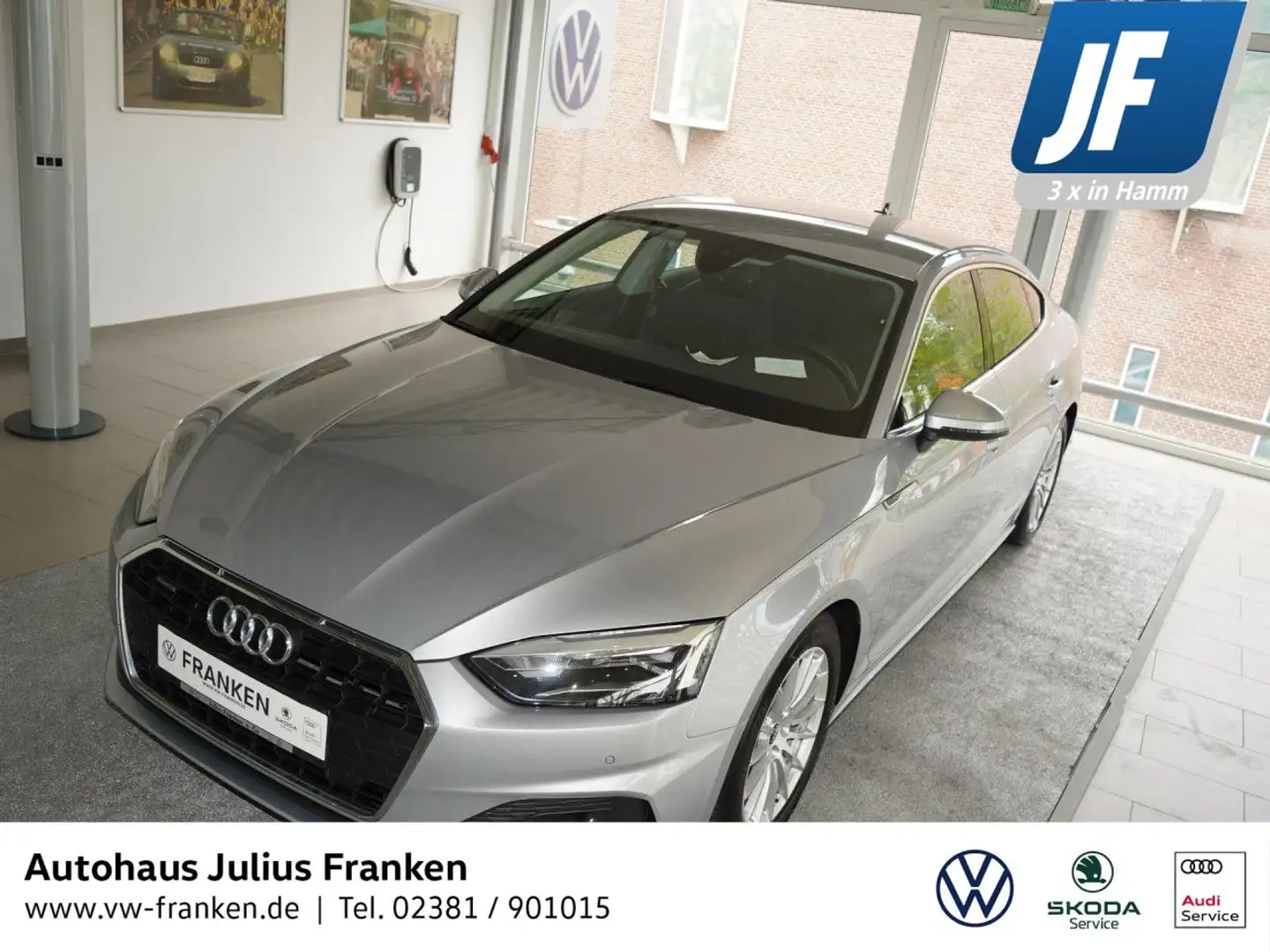 Audi A5 2.0 TDI Quattro Sportback KAMERA NAVI SITZH LED Silber - 1