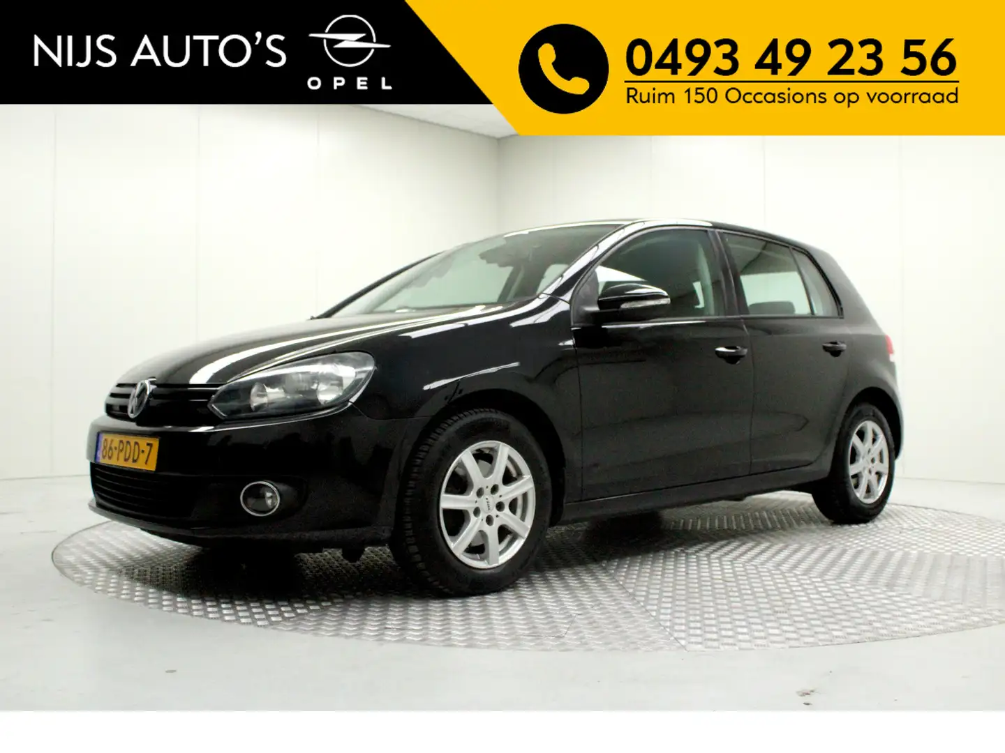 Volkswagen Golf 1.4 TSI Trendline | Auto Airco / Cruise / Radio CD Schwarz - 1