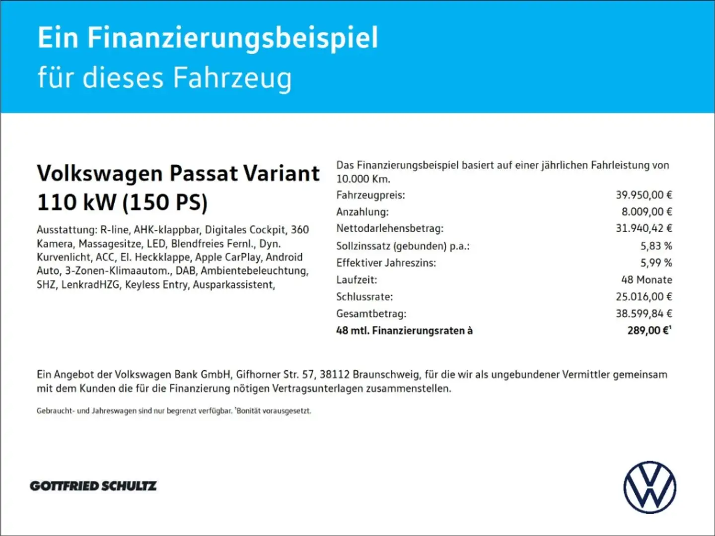 Volkswagen Passat Variant 2.0 TDI DSG R-LINE BLACK STYLE LED AHK KAM SHZ PDC Weiß - 2