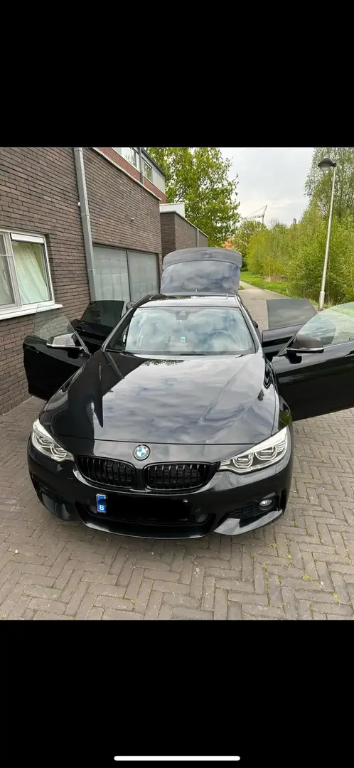 BMW 420 BMW 420d Grand Coupe Xdrive M pakket sport 240pk Zwart - 1