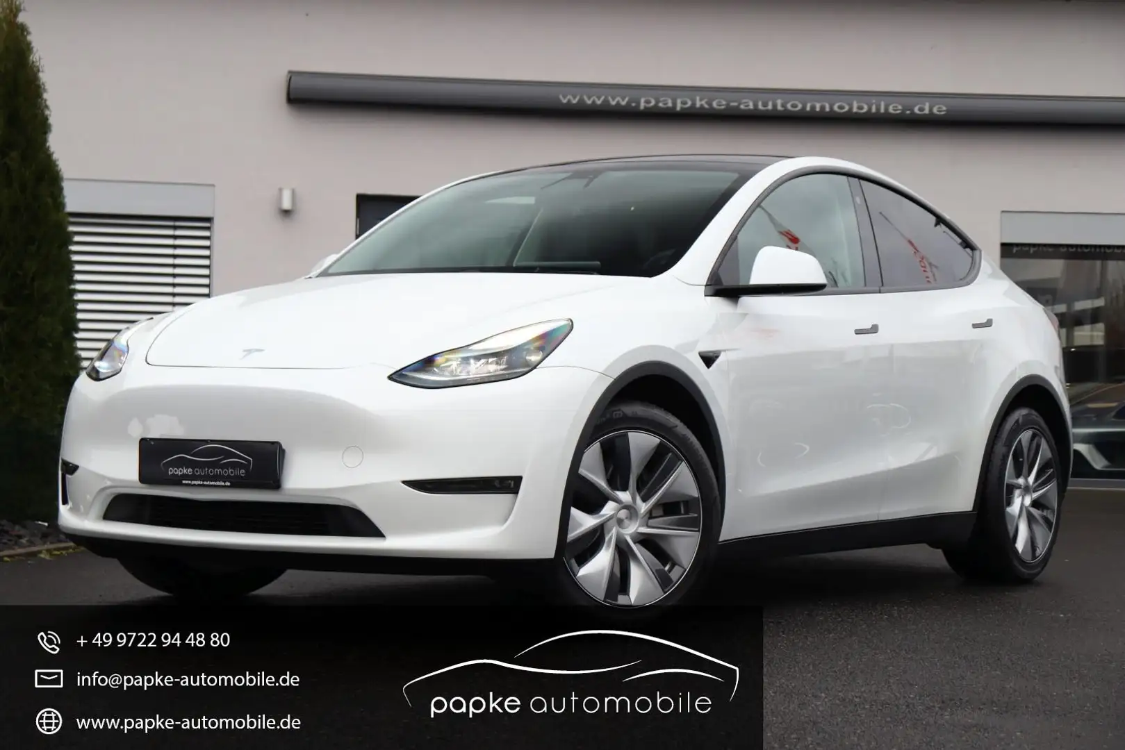 Tesla Model Y Long Range Dual AWD ++MWST+1.HAND+PANO++ Weiß - 1