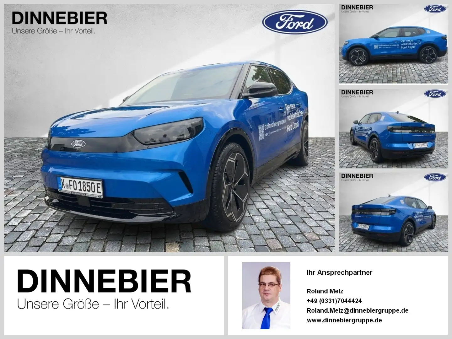 Ford Capri Premium. Extended Range 77kWh - RWD ACC LM Blau - 1