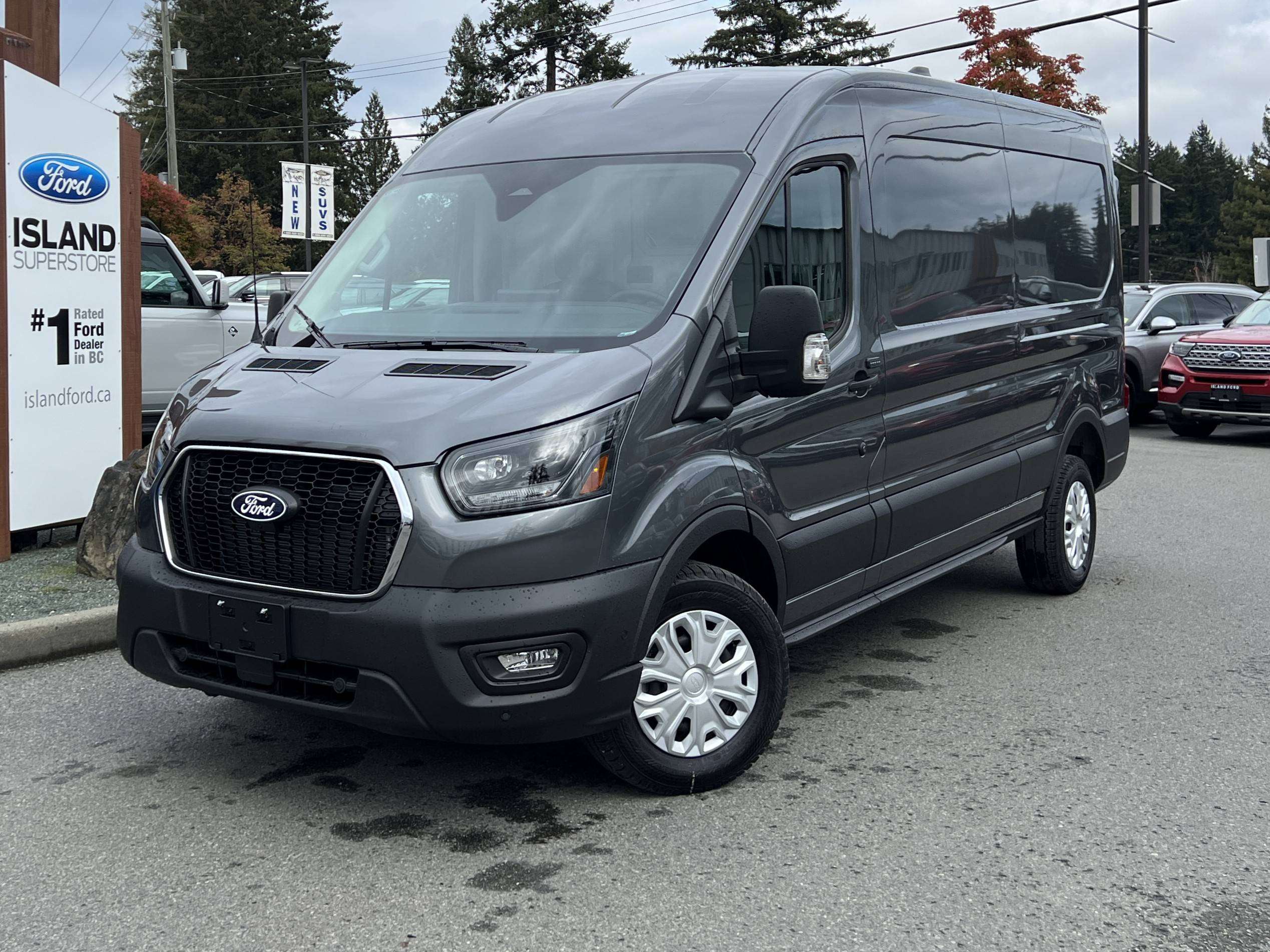Gray 2026 Ford Transit Cargo Van Rear-Wheel Drive Automatic