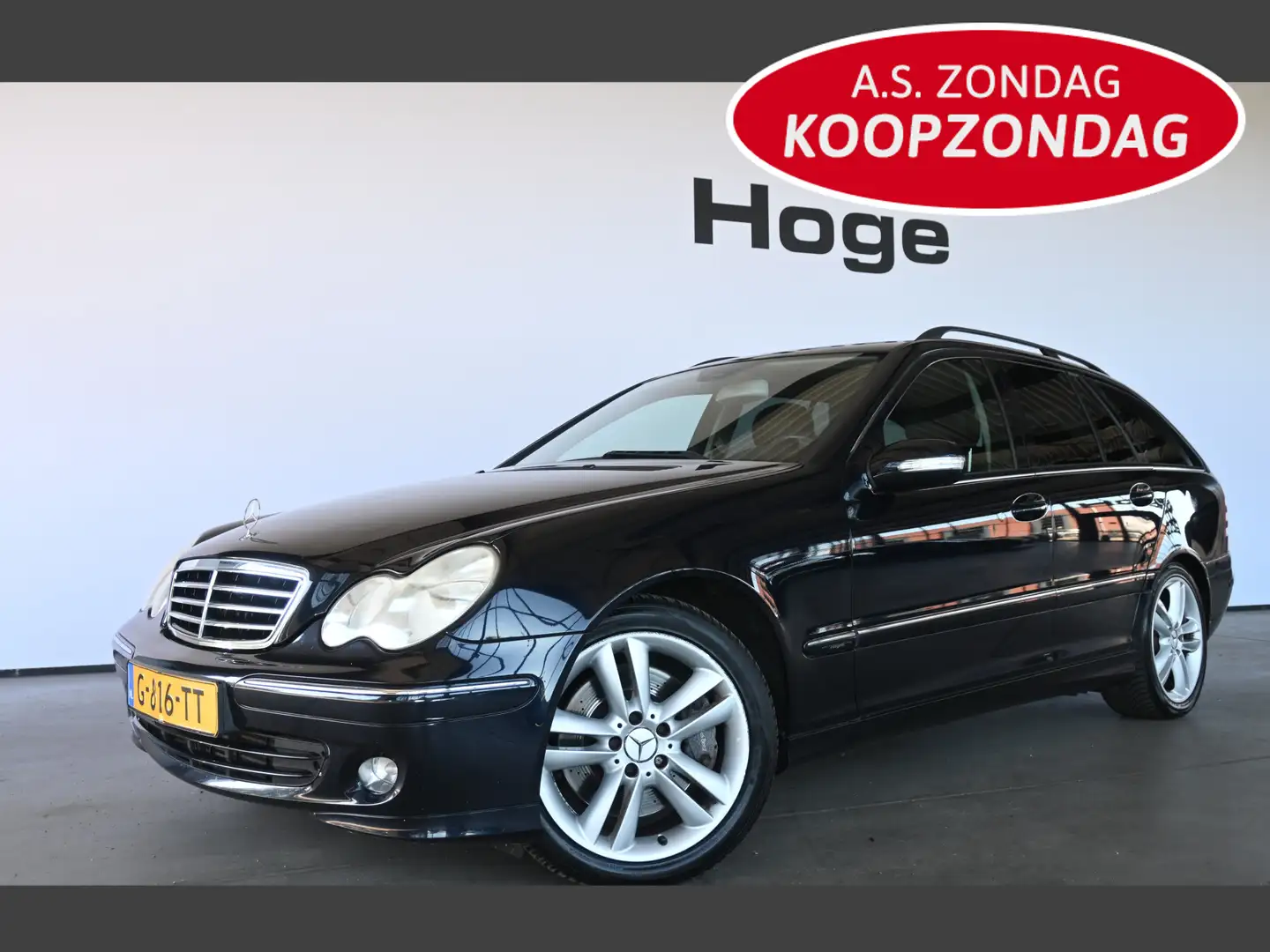 Mercedes-Benz C 180 Combi K. Avantgarde Automaat Clima Cruise Control Zwart - 1