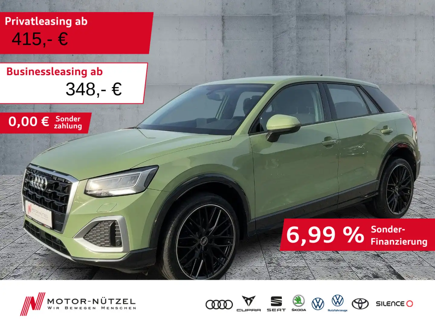 Audi Q2 35 TDI S-TR ADVANCED LED+PDC+GRA+SHZ+MFL+19" Vert - 1