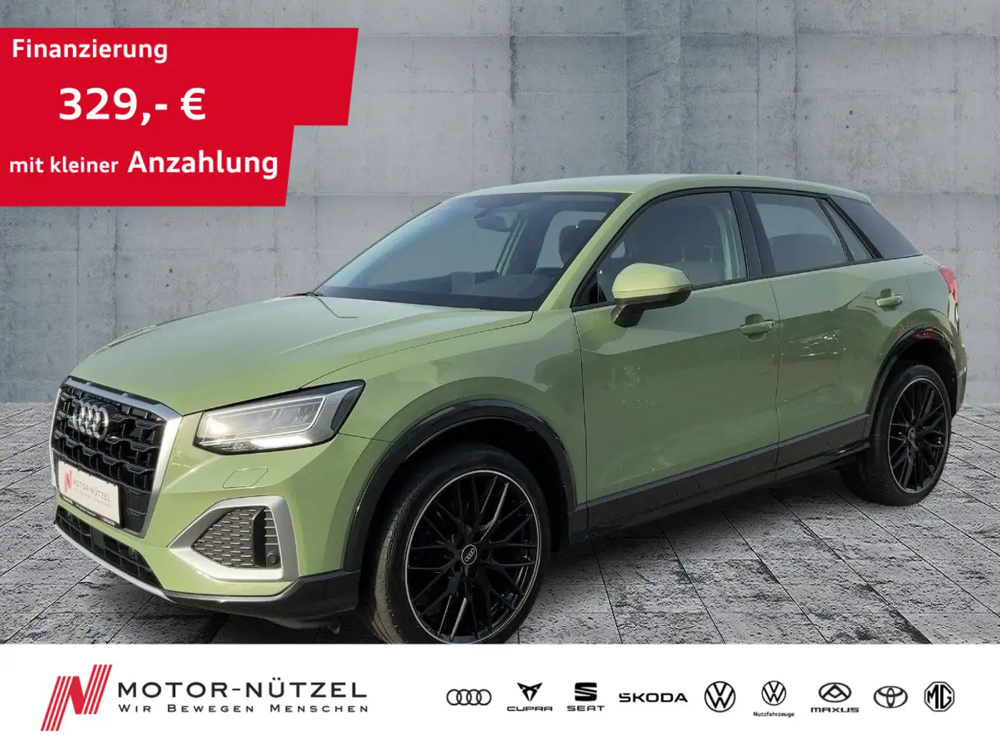 Audi Q2 35 TDI S-TR ADVANCED LED+PDC+GRA+SHZ+MFL+19" Grün - 1