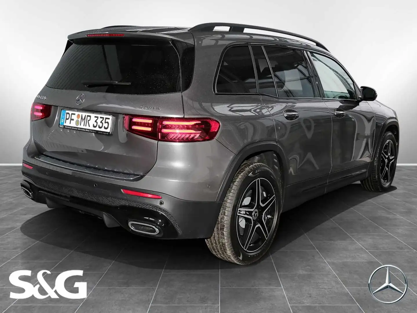 Mercedes-Benz GLB 220 4M AMG MBUX+360°+M-LED+Pano+Anhängerkupp Сірий - 2