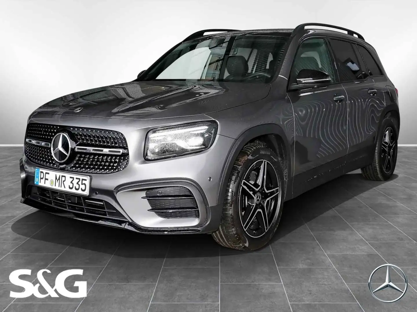 Mercedes-Benz GLB 220 4M AMG MBUX+360°+M-LED+Pano+Anhängerkupp Grau - 1