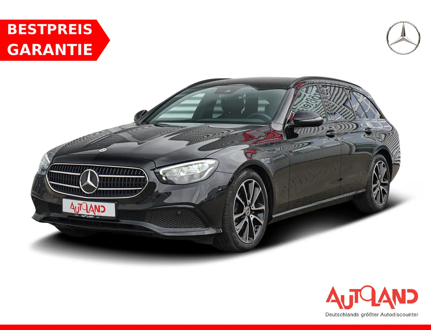 Mercedes-Benz E 200 E220d T Avantgarde LED Navi ACC AHK Kamera DAB Schwarz - 1