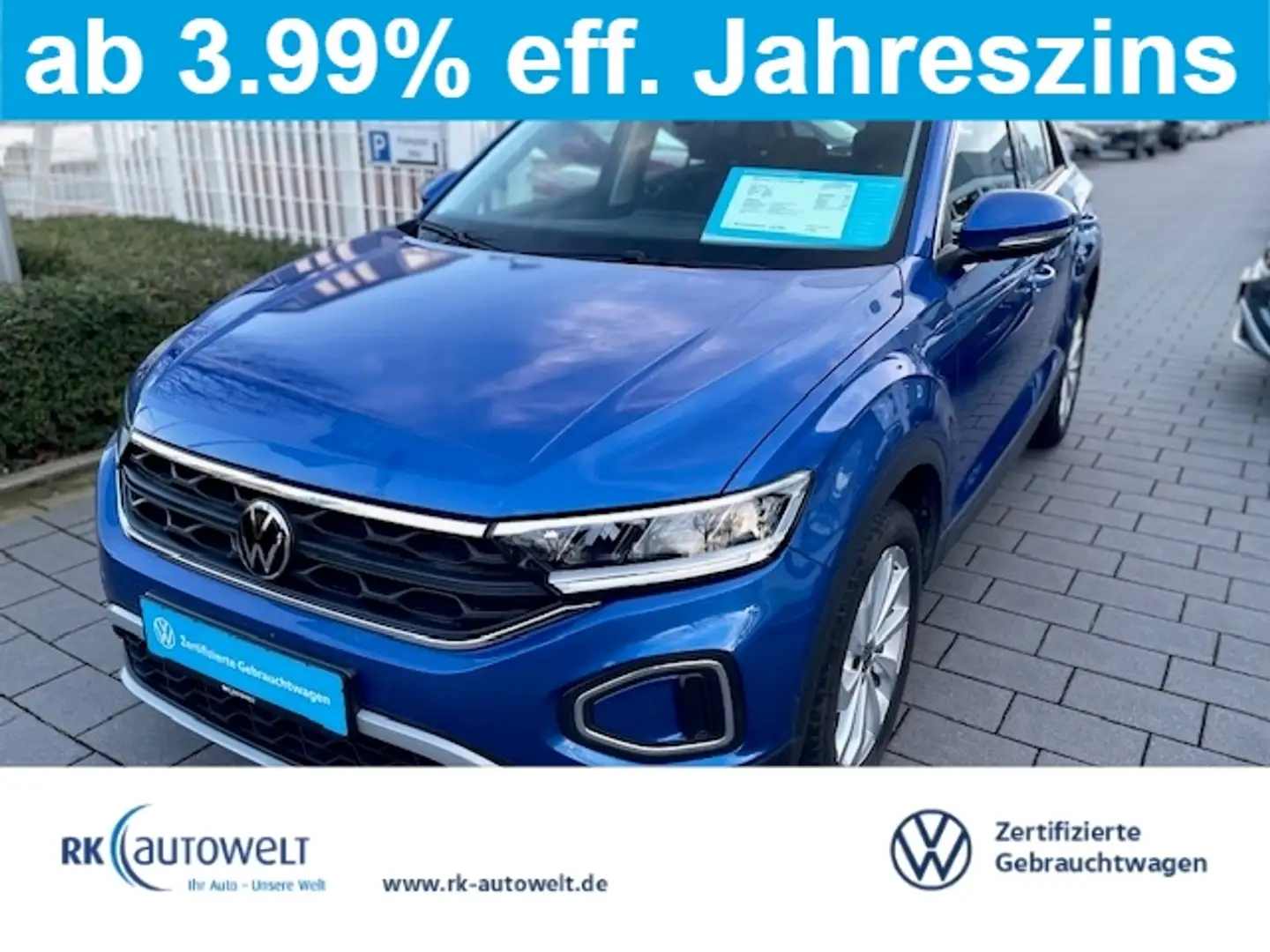 Volkswagen T-Roc 1.5 TSI Navi  LED ACC IQ drive digitales Cockpit 2 Blau - 1