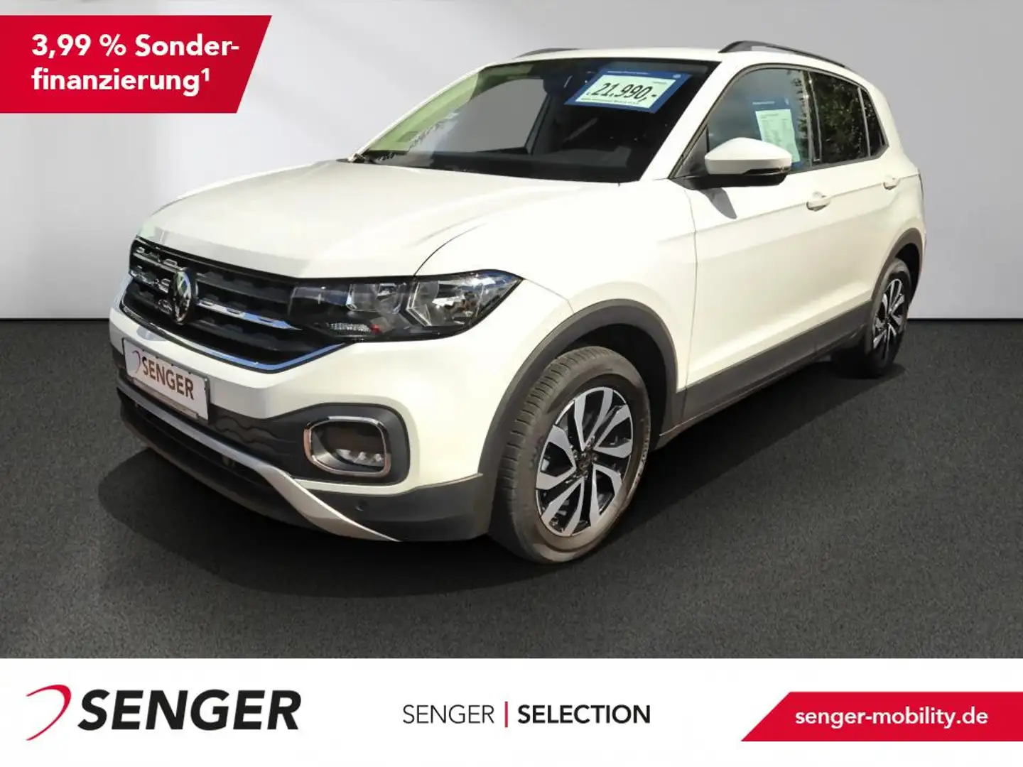 Volkswagen T-Cross 1.0TSI Active DSG ACC SHZ PDC AppConnect Blanc - 1
