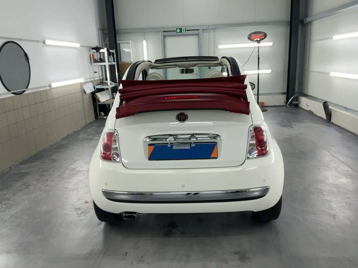 Fiat 500 500 Cabrio Lounge*40 TKM* Topzustand* Blanc - 2