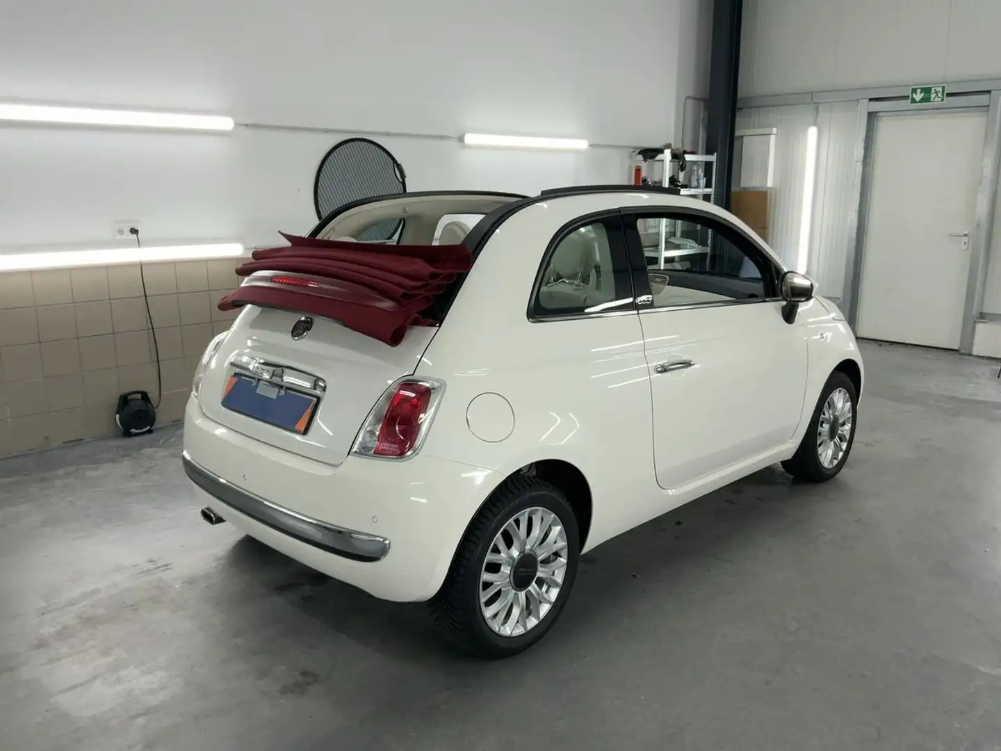 Fiat 500 500 Cabrio Lounge*40 TKM* Topzustand* Blanc - 1