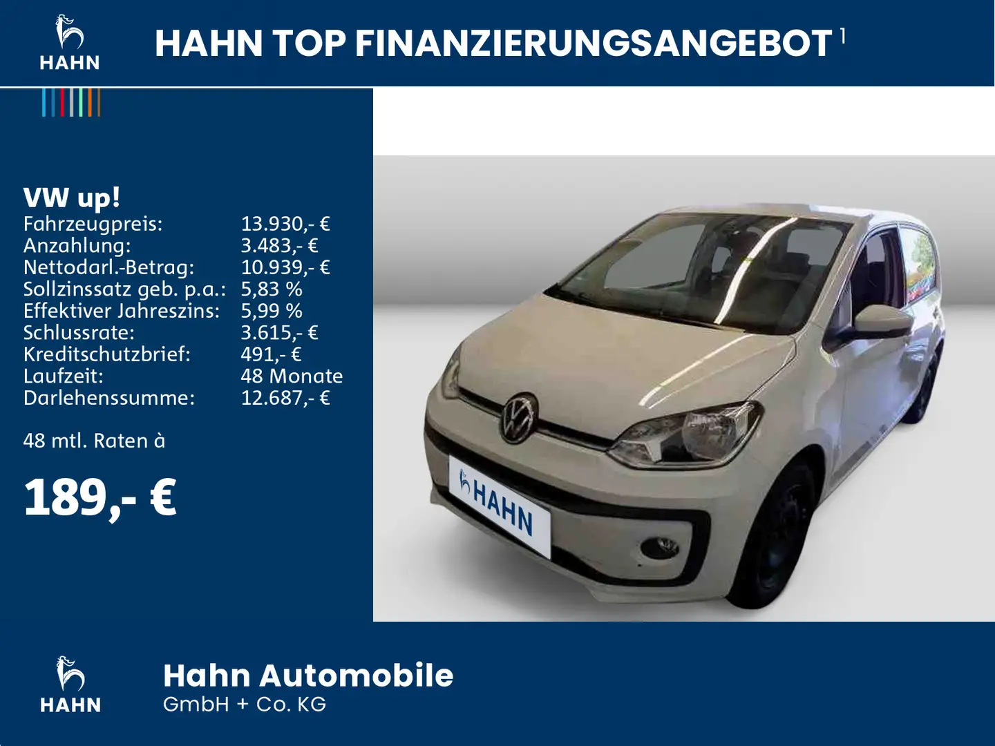 Volkswagen up! 1.0 Move UP! Climatr Sitzh CAM GRA Bluetooth Weiß - 2