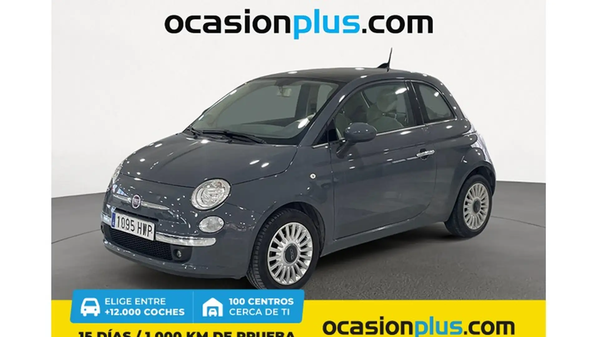 Fiat 500 1.2 Lounge Gris - 1