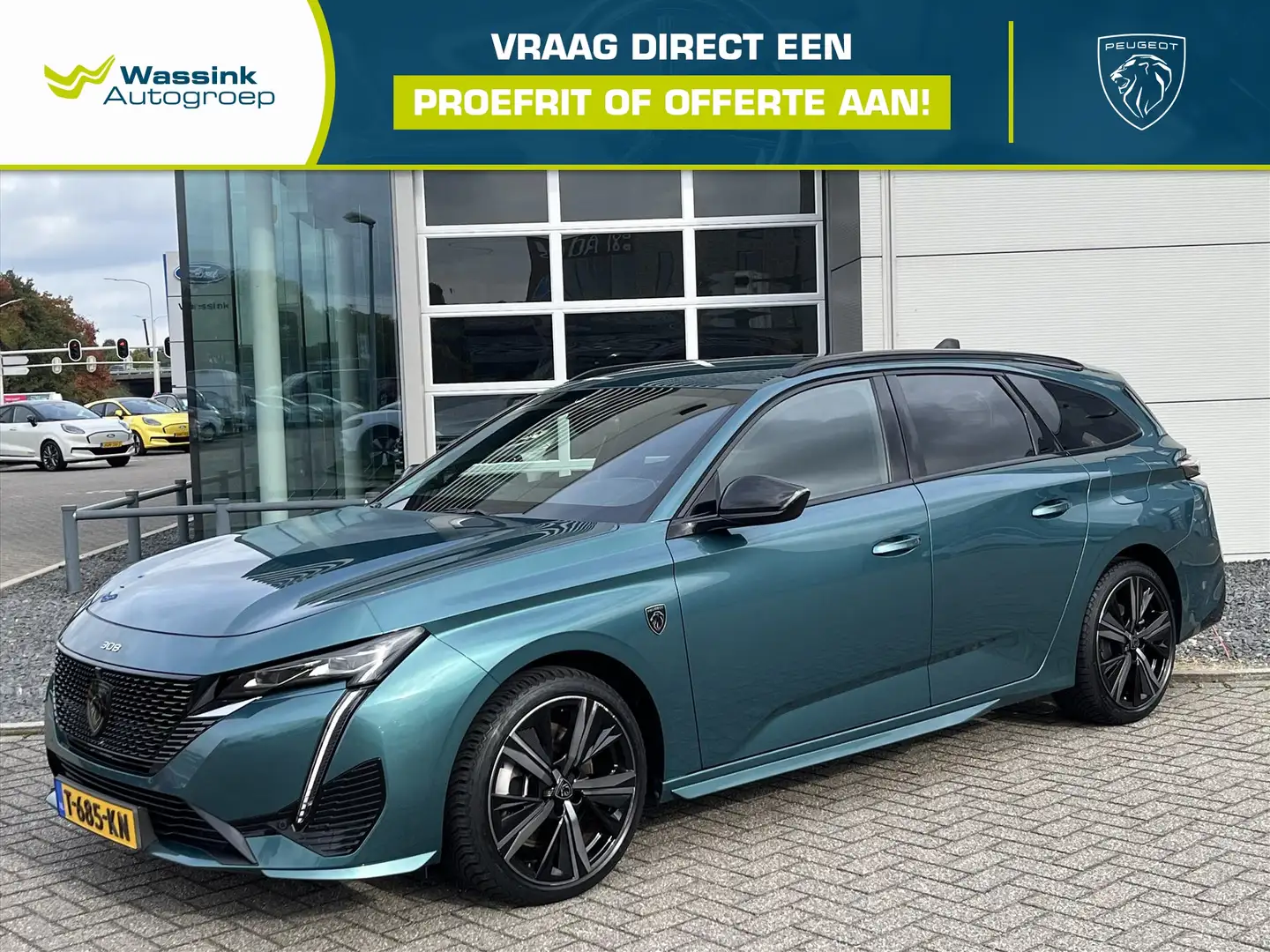 Peugeot 308 Sw 1.6 HYbrid 180pk e-EAT8 GT | Stoelverwarming | Vert - 1