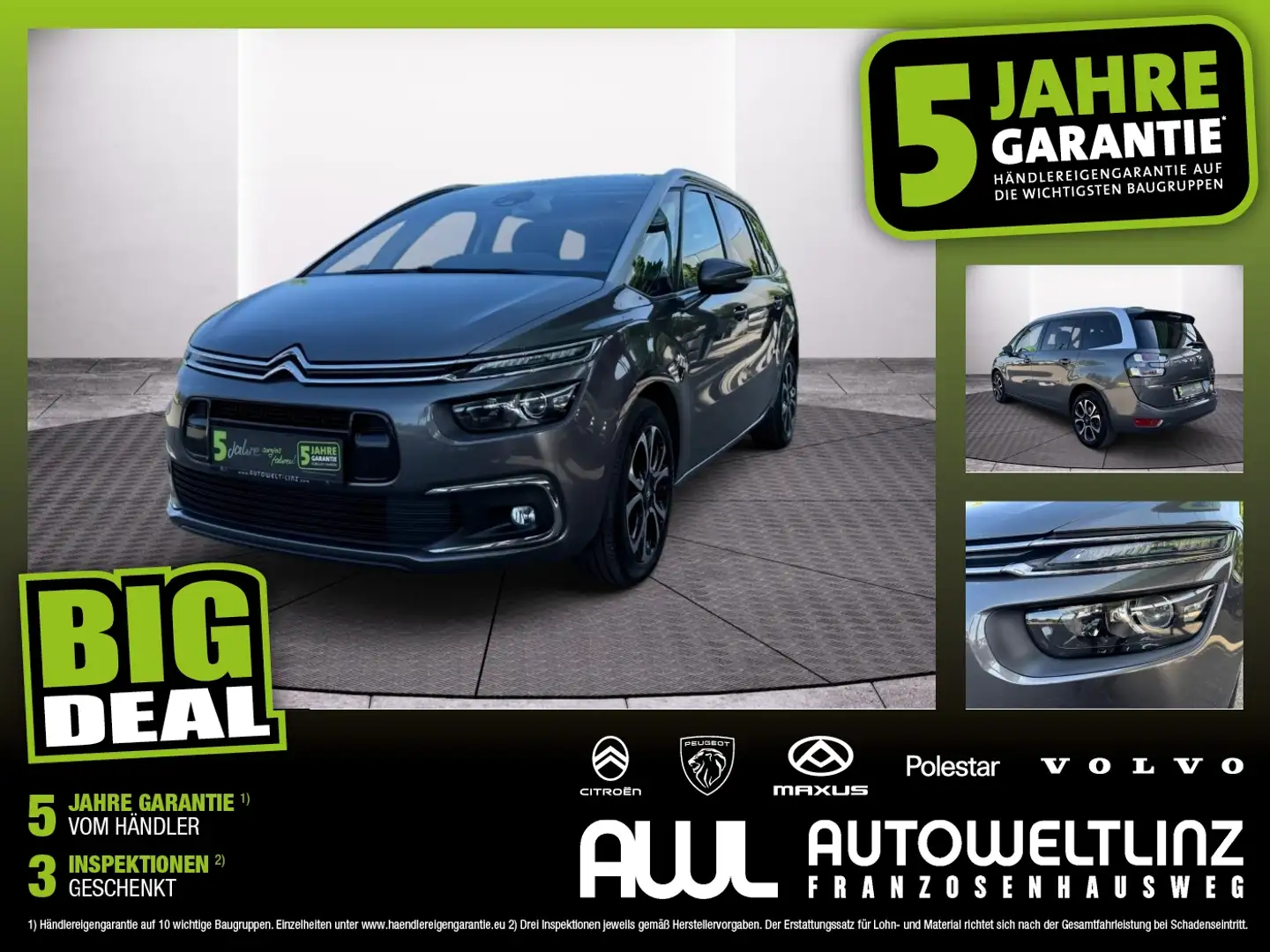 Citroen Grand C4 SpaceTourer BlueHDi 130 Shine Aut. Grau - 1