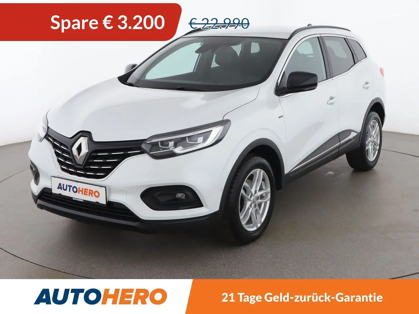 Renault Kadjar 1.3 TCe Black Edition Aut. *NAVI*LED*ACC*CAM*BOSE* Weiß - 1