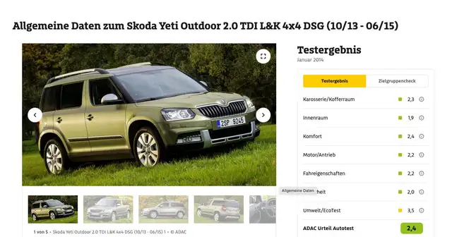 Skoda Yeti view 2