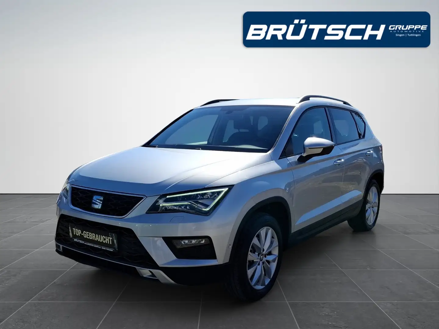 SEAT Ateca 1.5 TSI Style DSG / AHK / NAVI / LED / SITZHEIZUNG Silber - 1