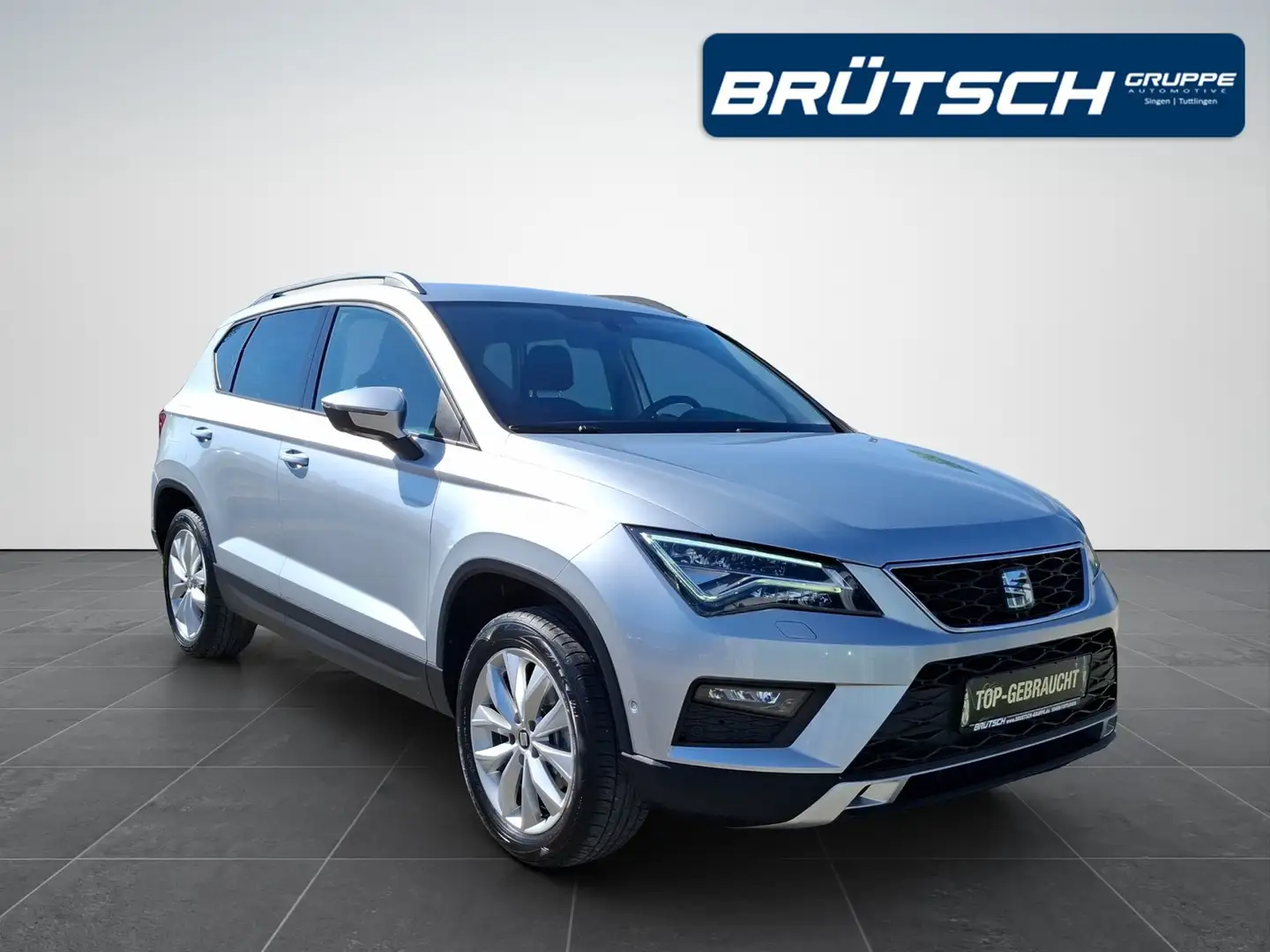 SEAT Ateca 1.5 TSI Style DSG / AHK / NAVI / LED / SITZHEIZUNG Silber - 2