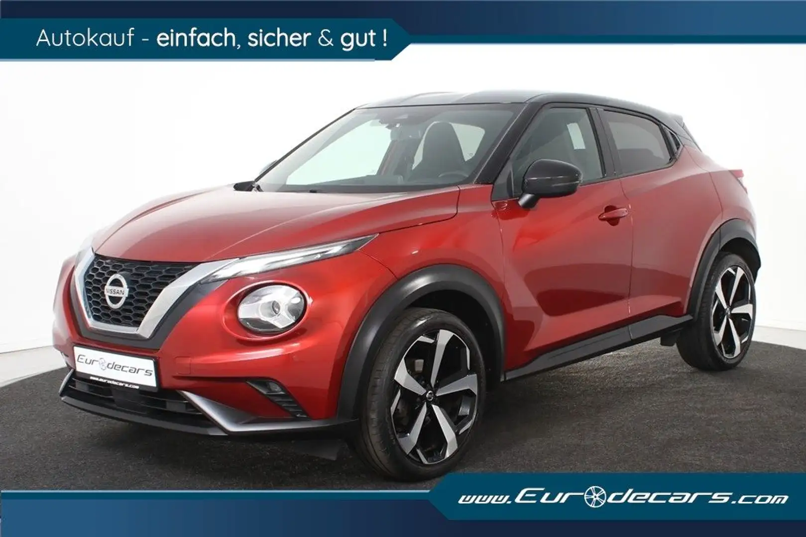 Nissan Juke 1.0 DIG-T TEKNA *1.Hand*Navi*SHZ* Czerwony - 1