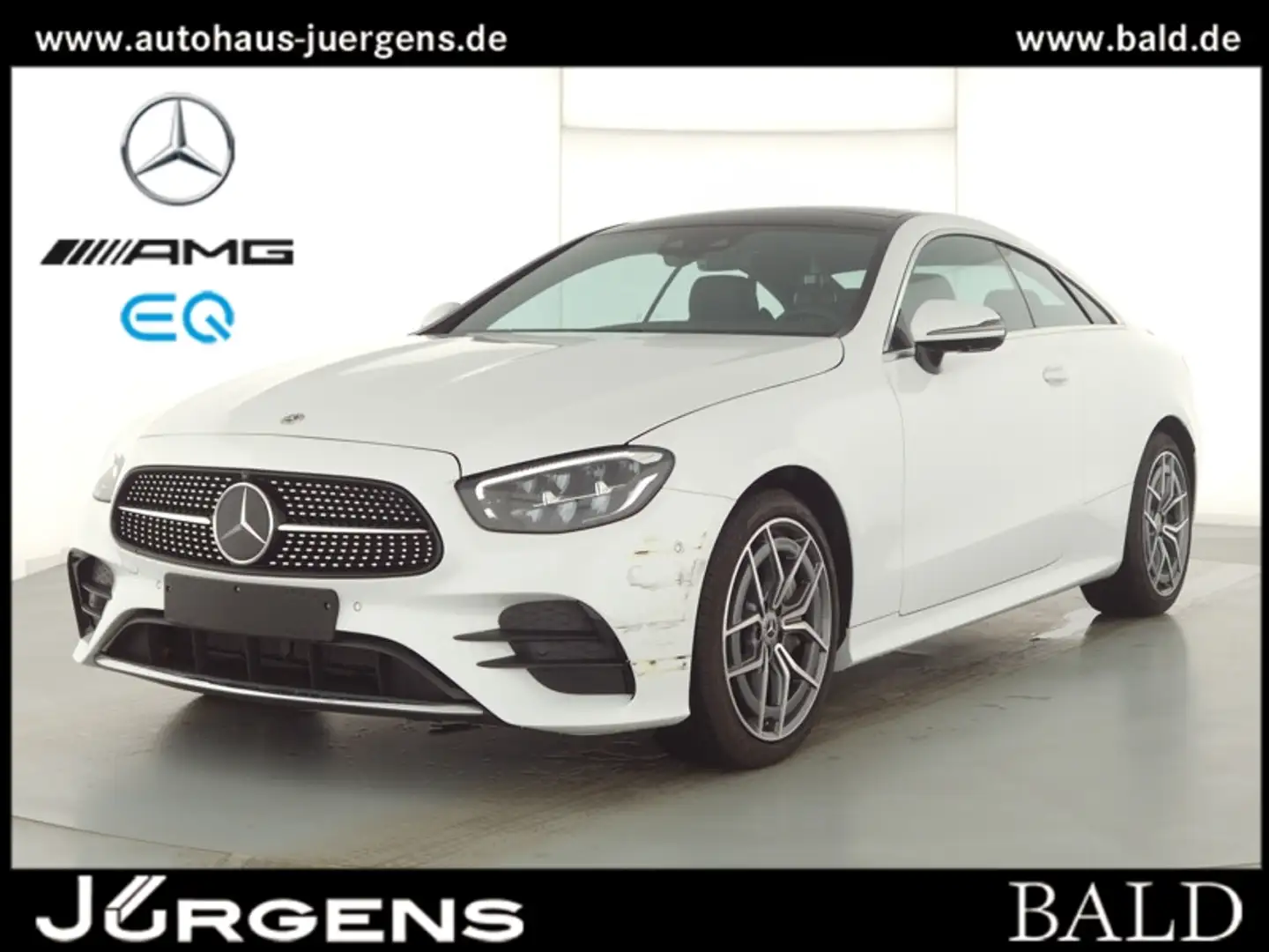 Mercedes-Benz E 450 4M Coupé AMG-Sport/Pano/Burm/Distr/Memo/19 Blanc - 2