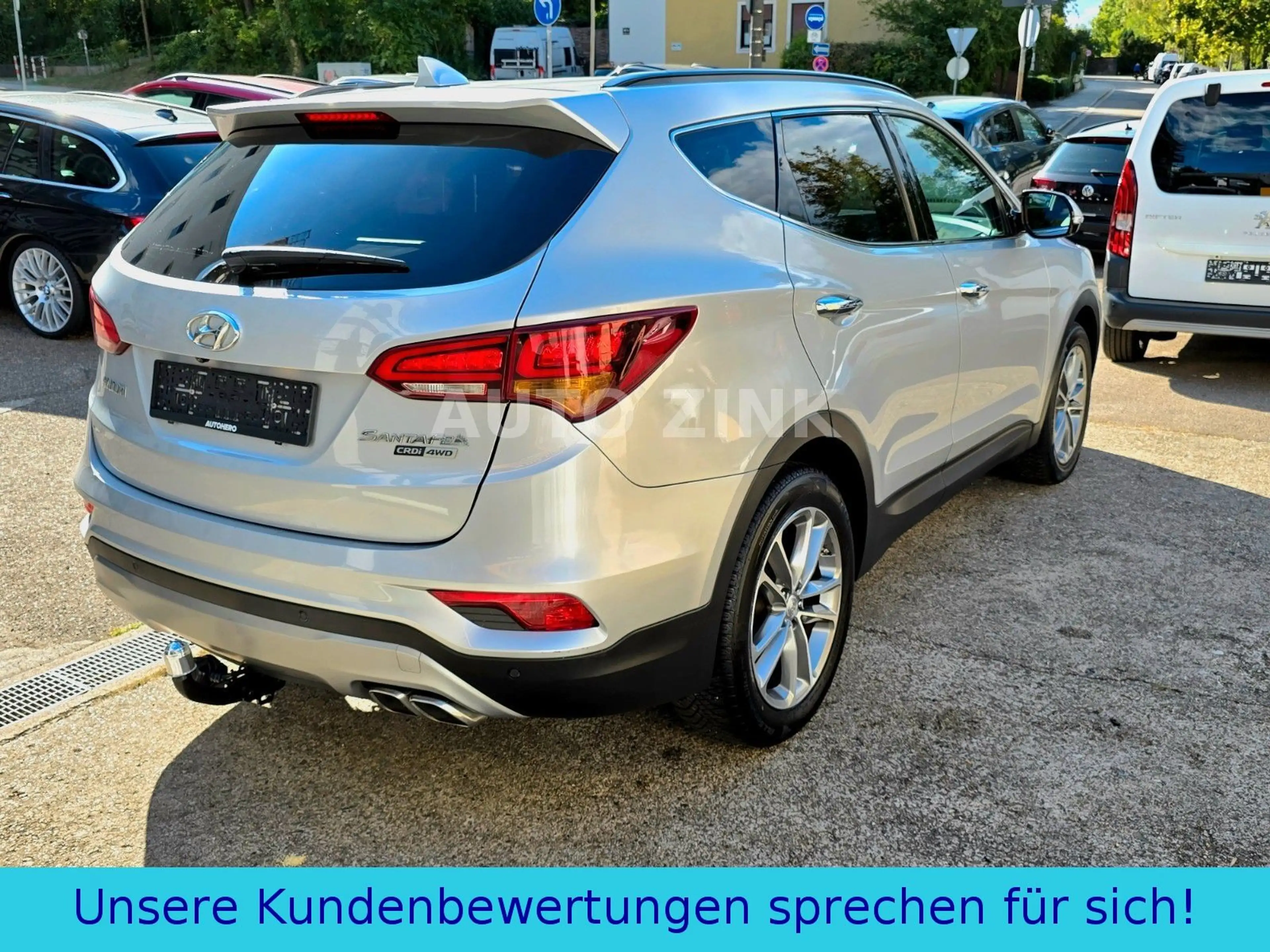 Hyundai SANTA FE blue Premium 4WD. 2.Hand* AHK* GEPFLEGT — photo 4