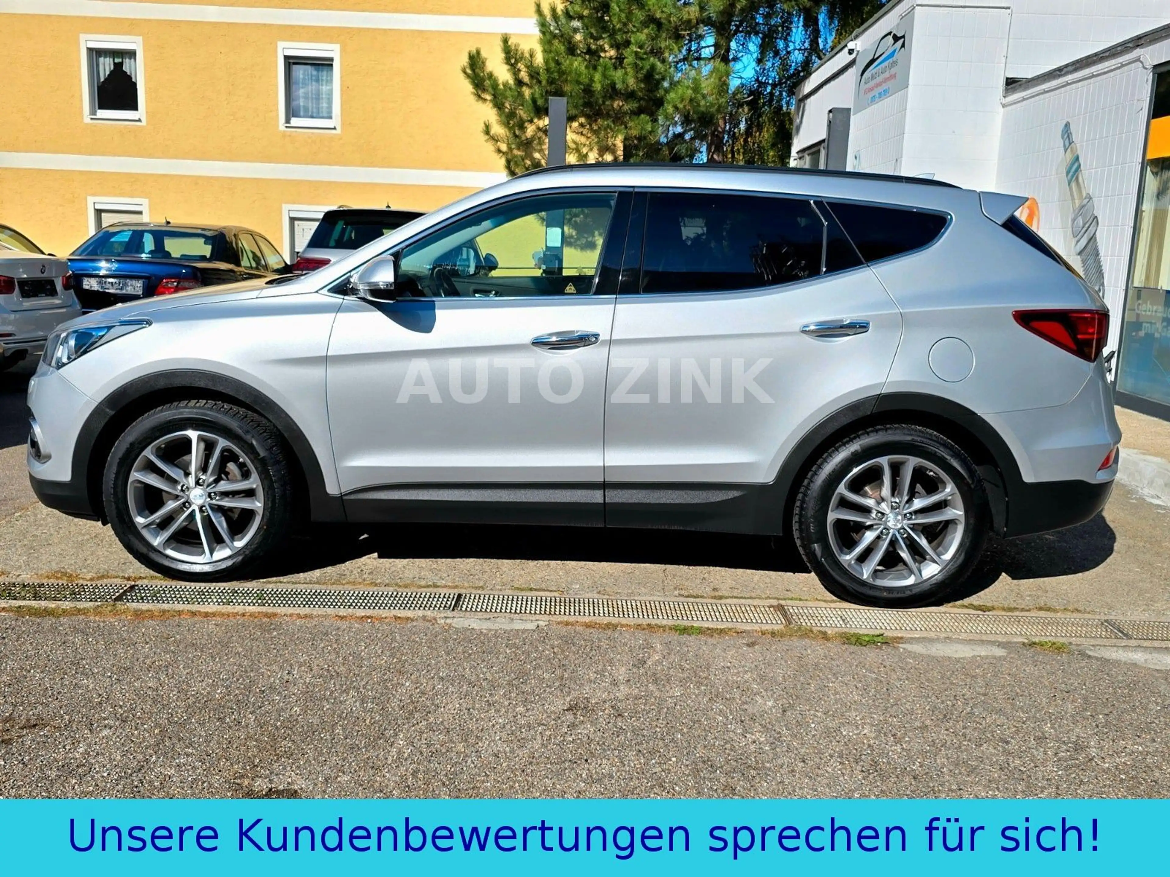 Hyundai SANTA FE blue Premium 4WD. 2.Hand* AHK* GEPFLEGT — photo 2