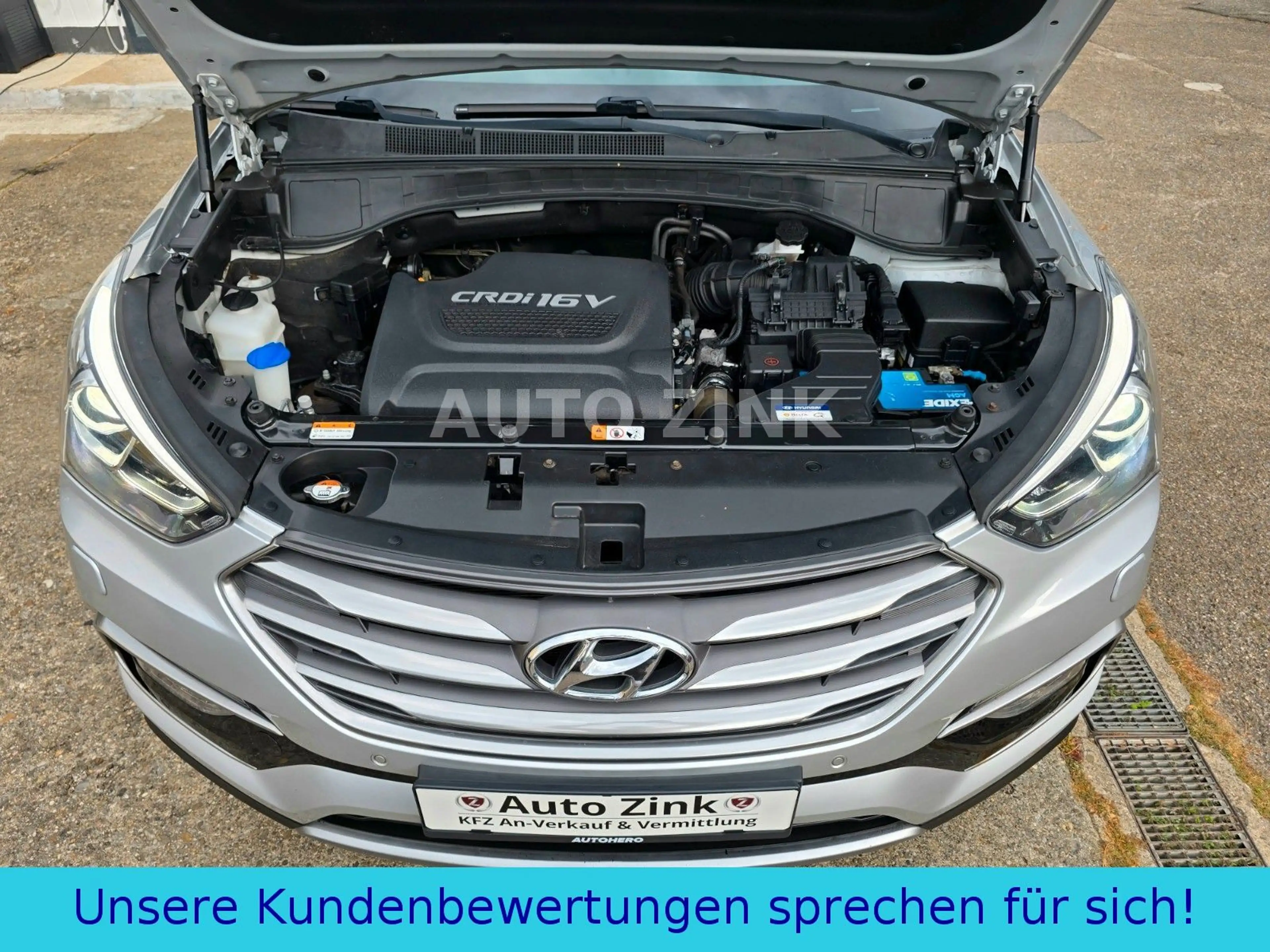 Hyundai SANTA FE blue Premium 4WD. 2.Hand* AHK* GEPFLEGT — photo 28