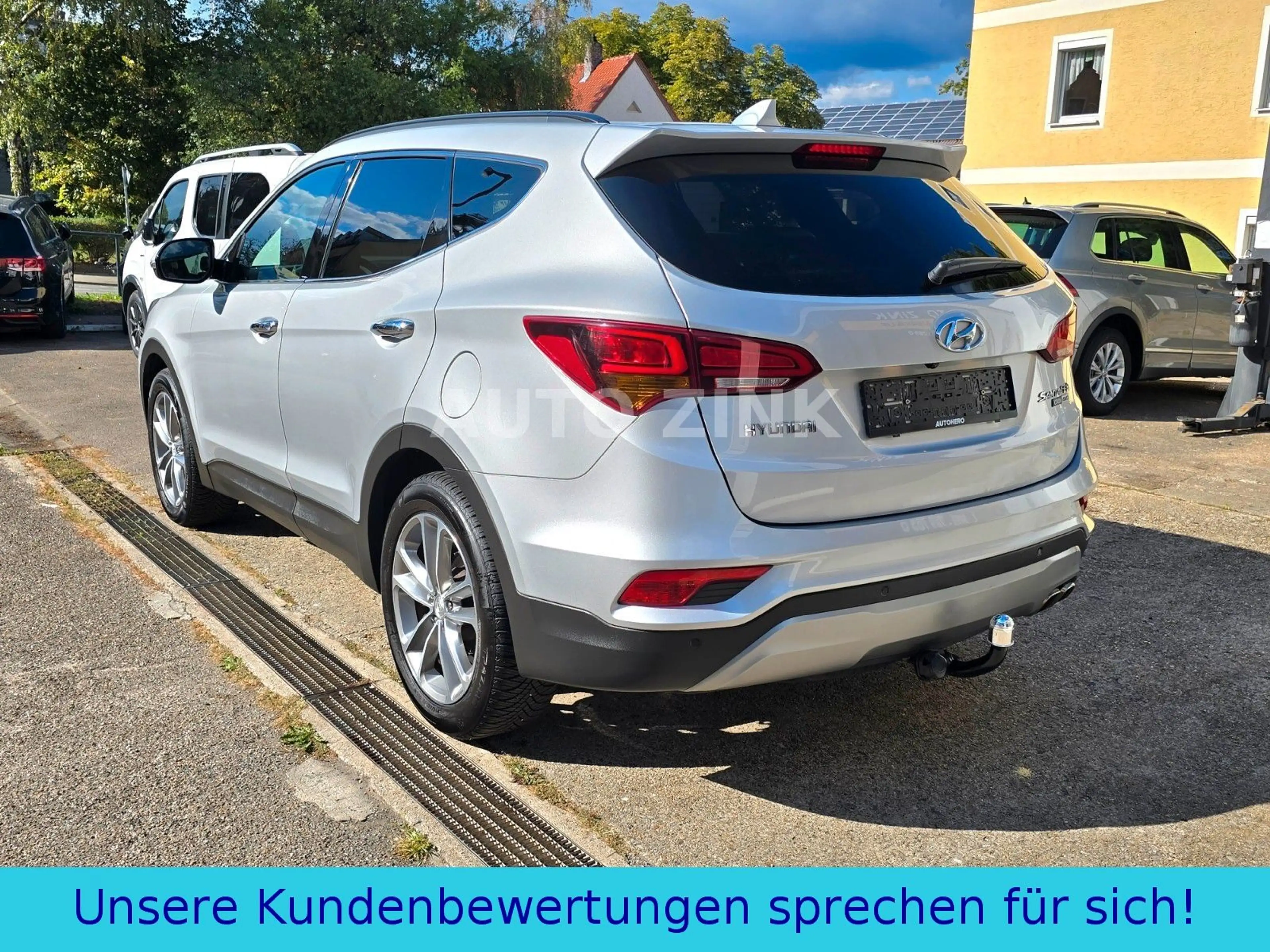 Hyundai SANTA FE blue Premium 4WD. 2.Hand* AHK* GEPFLEGT — photo 3