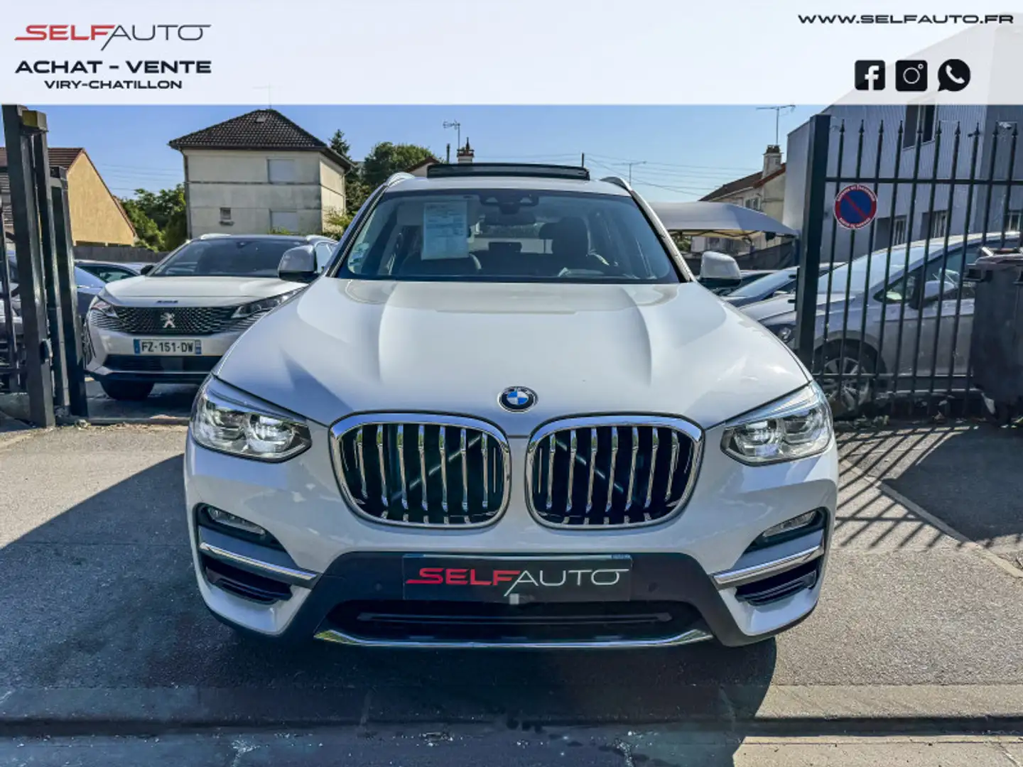 BMW X3 (G01) SDRIVE18DA 150CH LUXURY EURO6C Blanc - 2