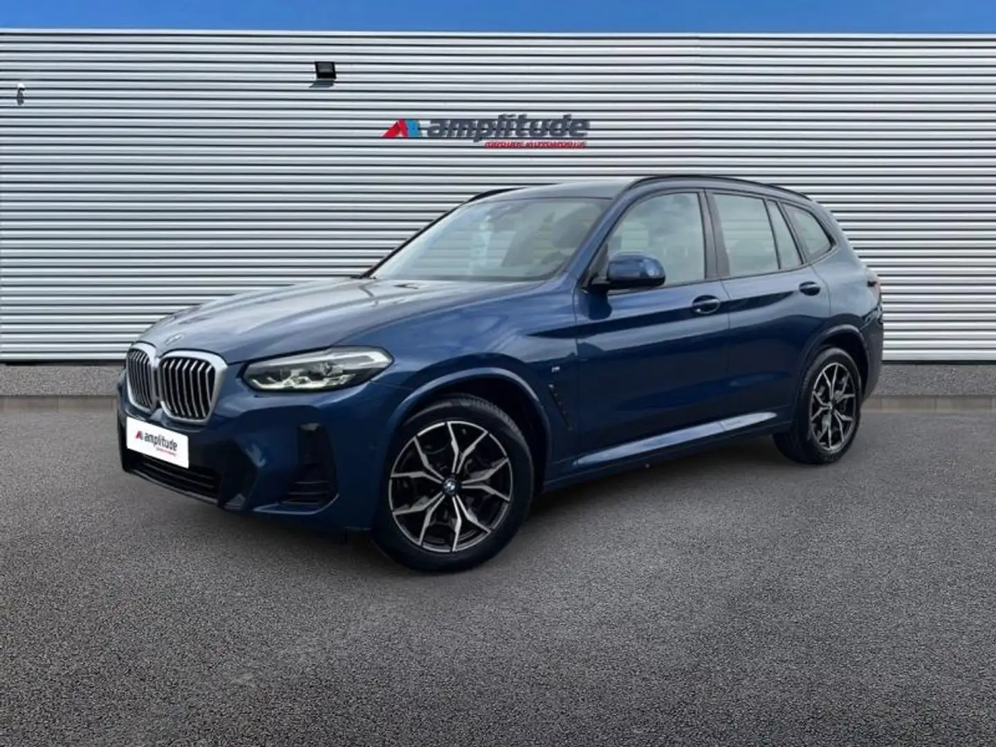 BMW X3 xDrive20d 190ch M Sport Bleu - 1
