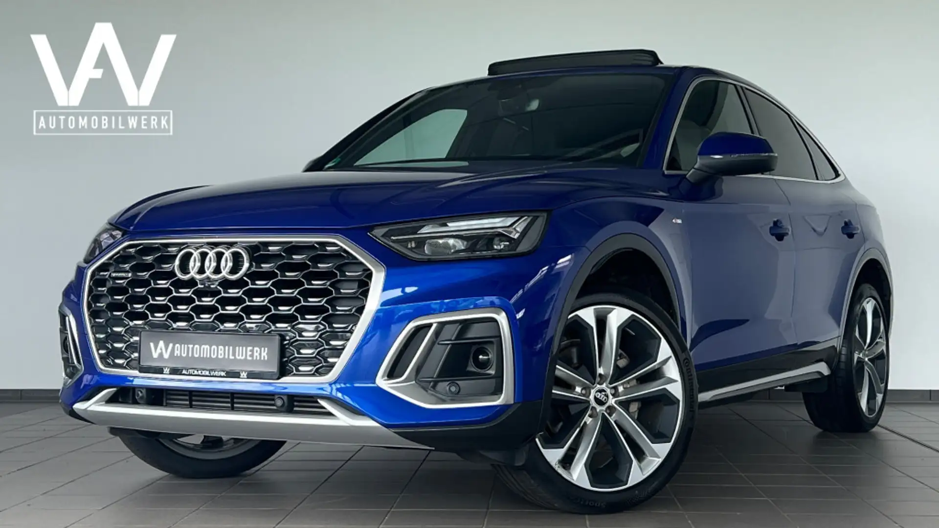 Audi Q5 Sportback |S-LINE |PANO |VIRT |HUP |AHK |CAM Blauw - 1
