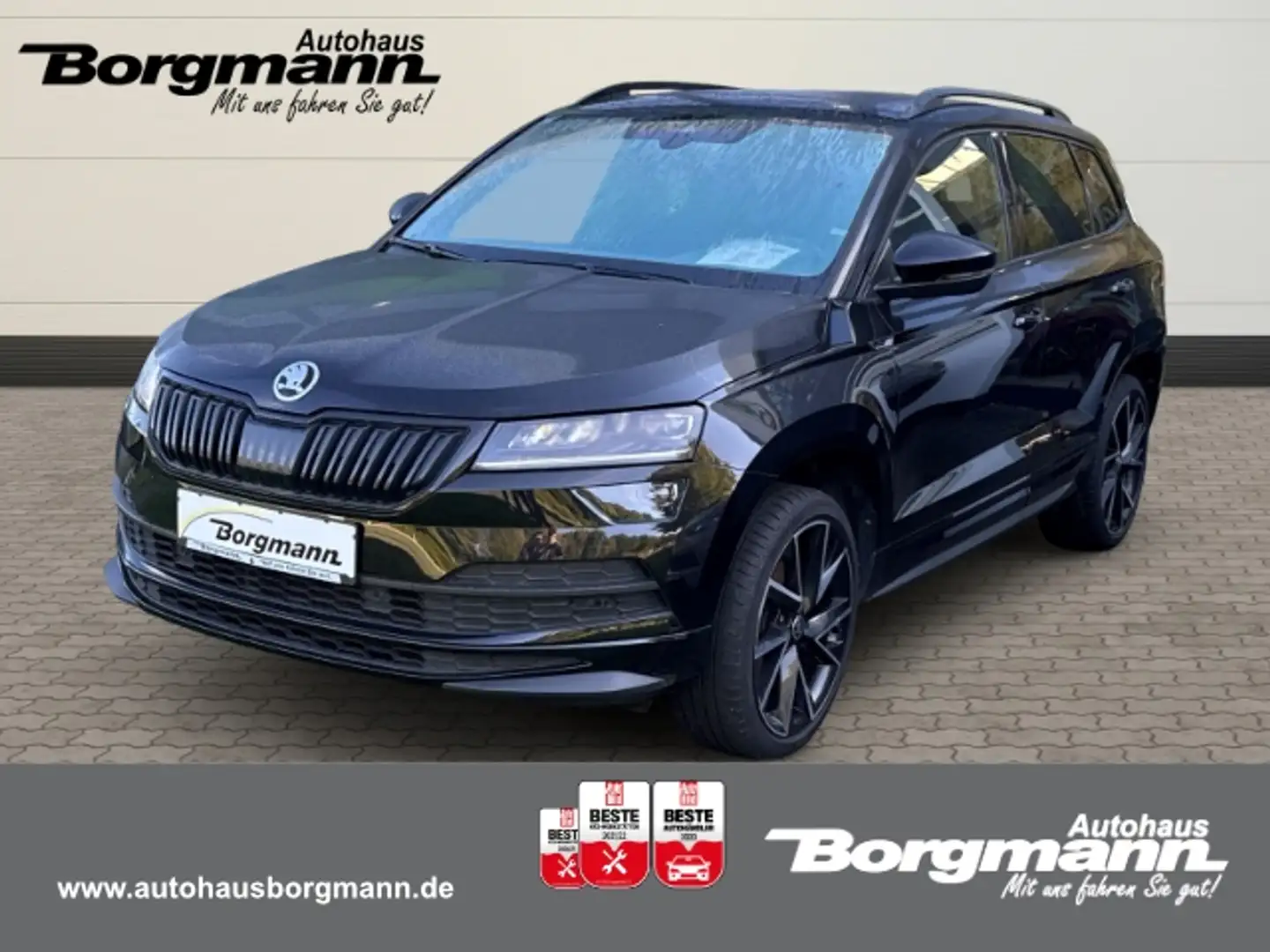 Skoda Karoq Sportline 1,5 TSI 110 kW Sportpaket Panodach Navi Zwart - 1