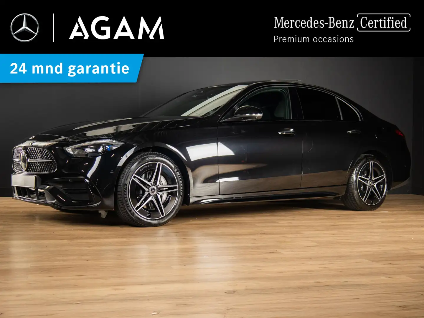 Mercedes-Benz C 300 Limousine e AMG Line Premium | Panorama dak Zwart - 1