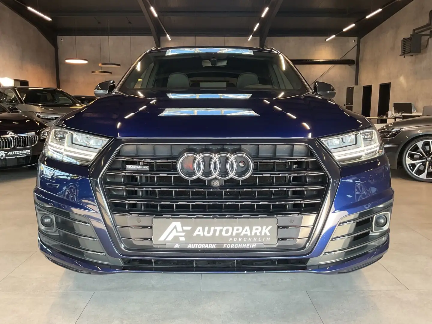 Audi Q7 50TDI qu 2x S line AHK HuD Luftf. 7-Sitze 21" Blau - 2