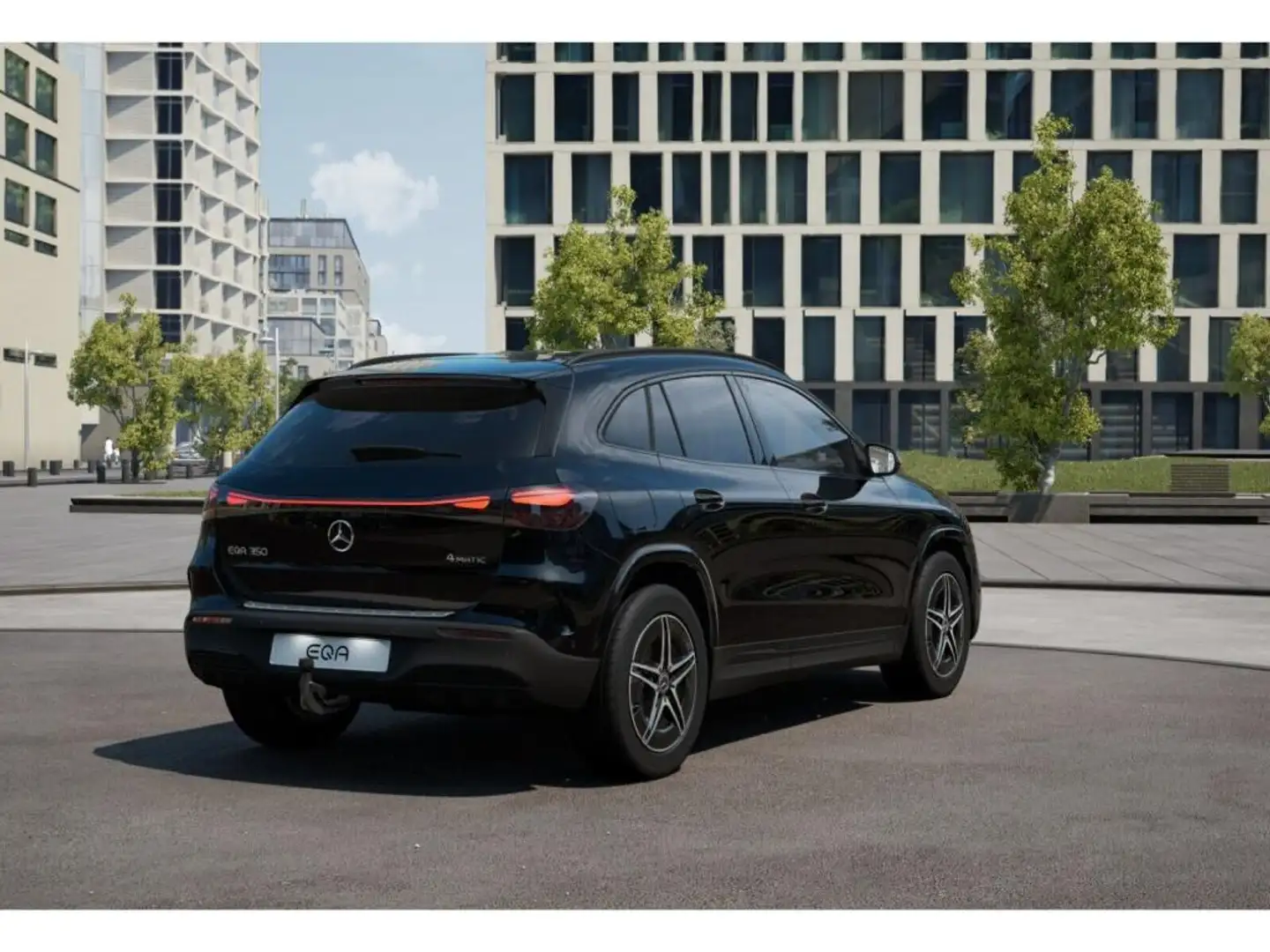 Mercedes-Benz EQA 350 4M AMG-Sport/LED/Pano/AHK/Night/Winter Zwart - 2