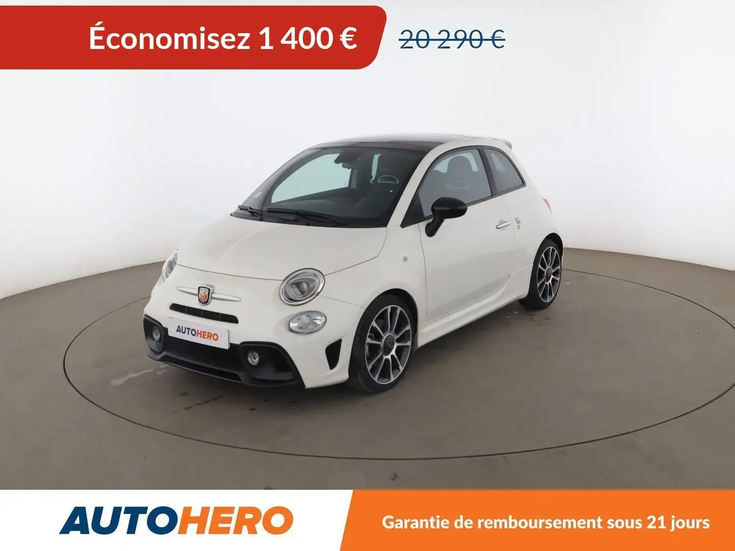Abarth 500 1.4 Turbo T-Jet 595 Turismo Blanc - 1