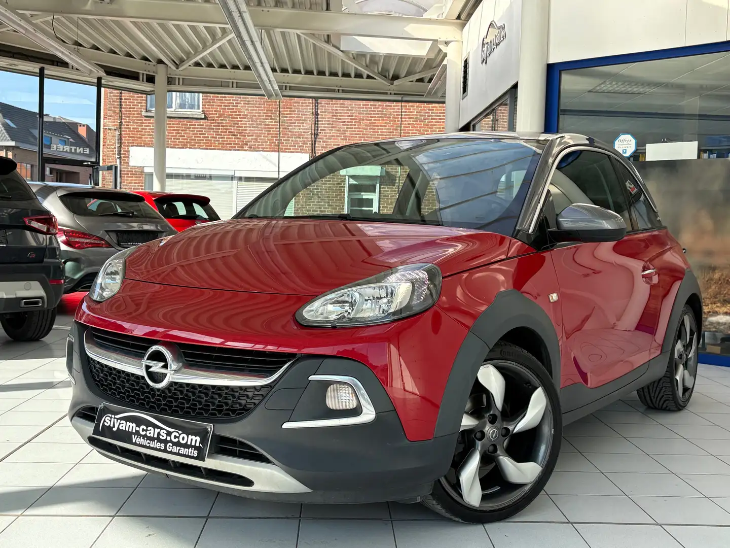 Opel Adam 1.0 Turbo * ROCKS * CUIR * CARPLAY * PDC * JANTES* Rouge - 1