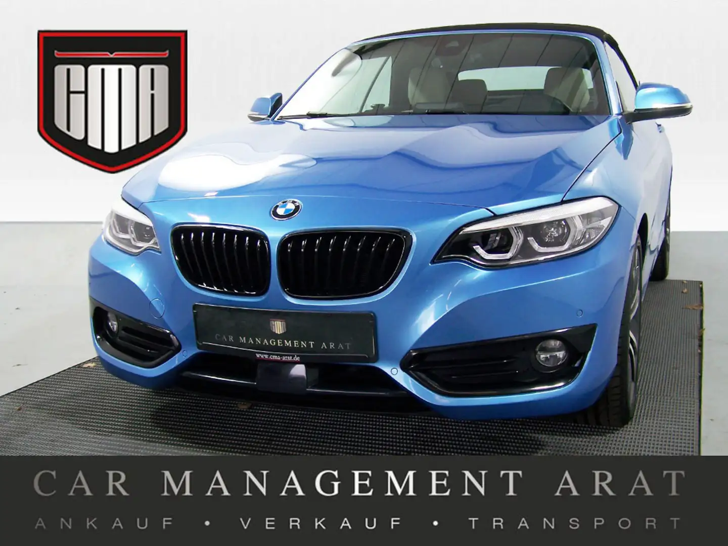 BMW 230 i Sport Line AUTOM LEDER+LED+KAM+CARPL+PDC Azul - 1
