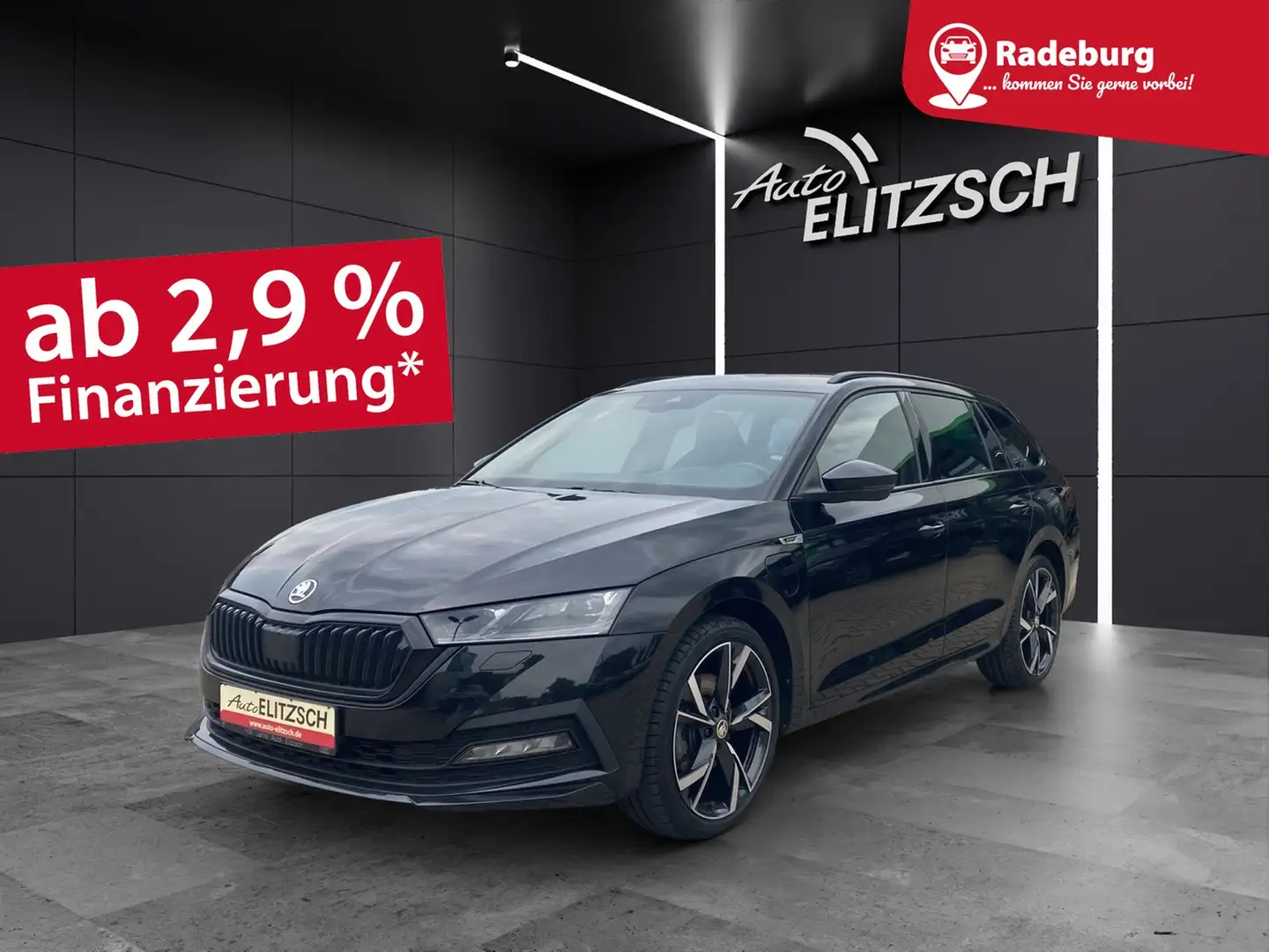 Skoda Octavia Combi iV Sportline DSG Matrix AHK Navi HUD ACC ... Schwarz - 1