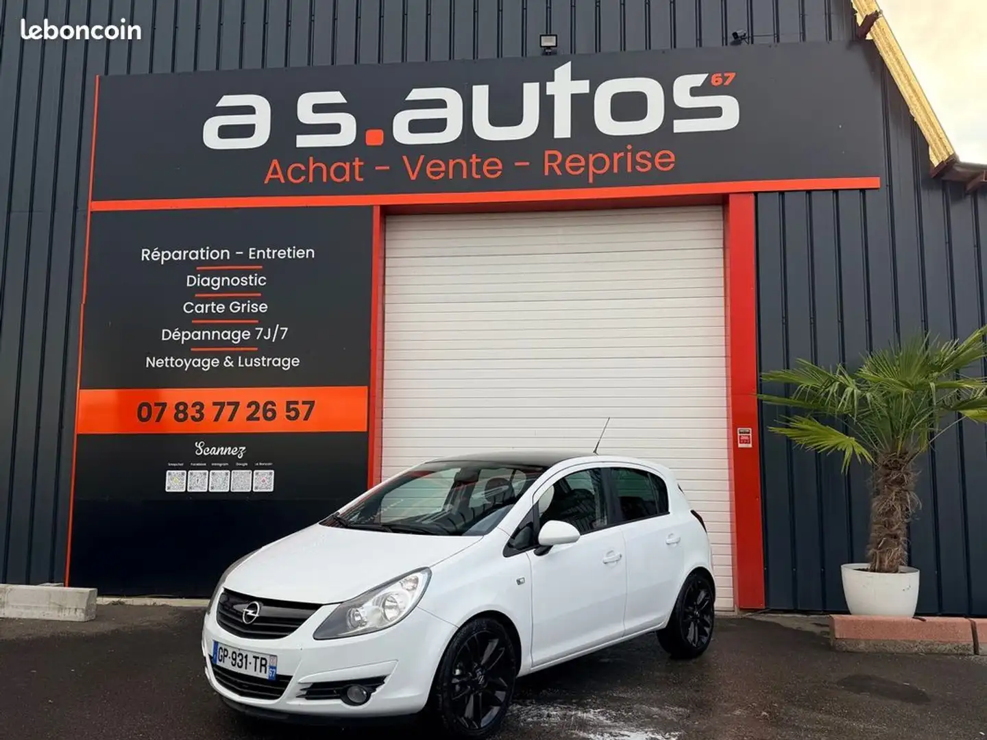Opel Corsa D 1.2 I 16V 80 CV 5 PORTES JANTE ALU NOIR TOIT Blanc - 1