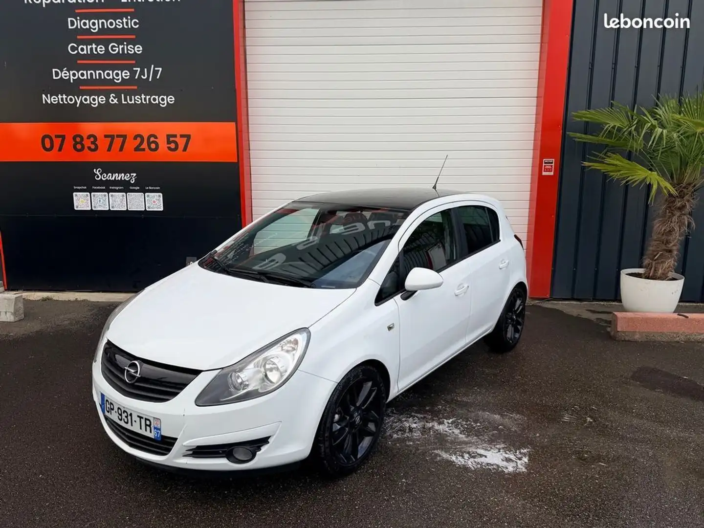 Opel Corsa D 1.2 I 16V 80 CV 5 PORTES JANTE ALU NOIR TOIT Blanc - 2
