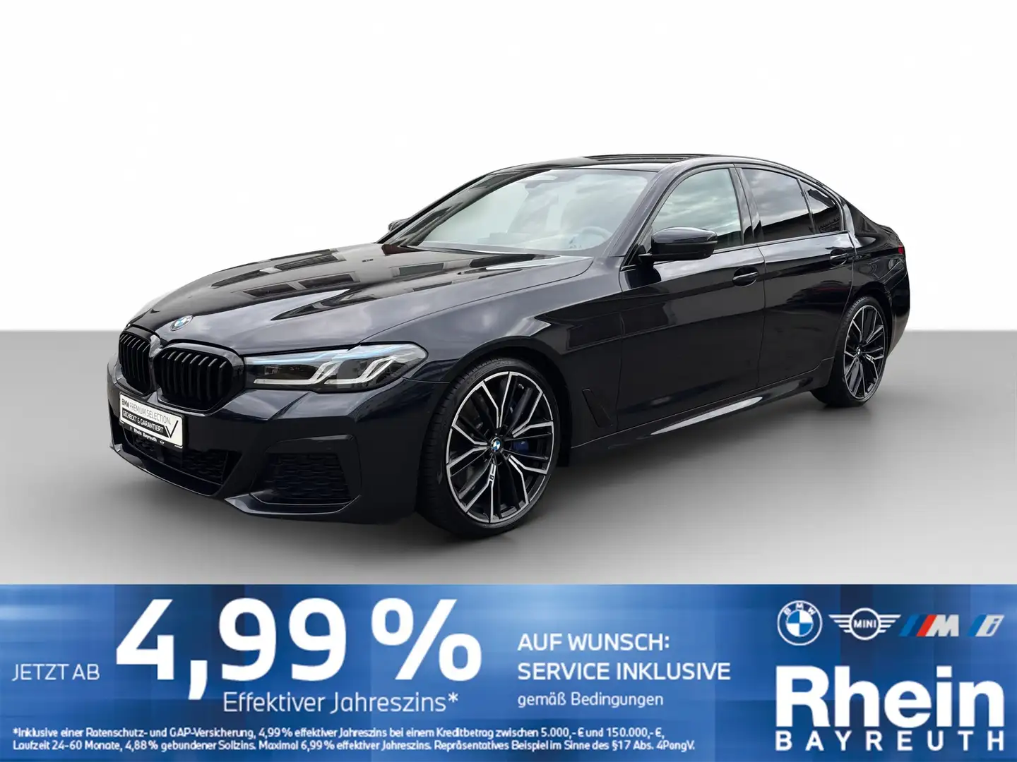 BMW M550 i xDrive Limousine Laser HUD AHK Hifi B&W Laser HU Schwarz - 1