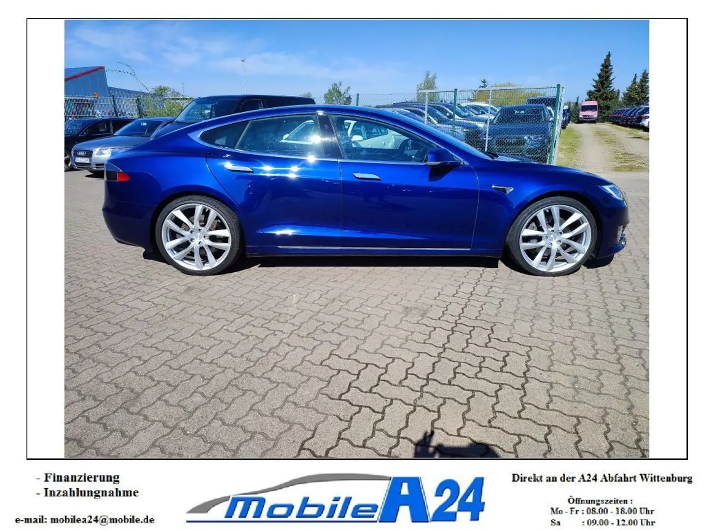 Tesla Model S 75D PREMIUM SITZE PANORAMADACH NP97T 21 Blau - 2