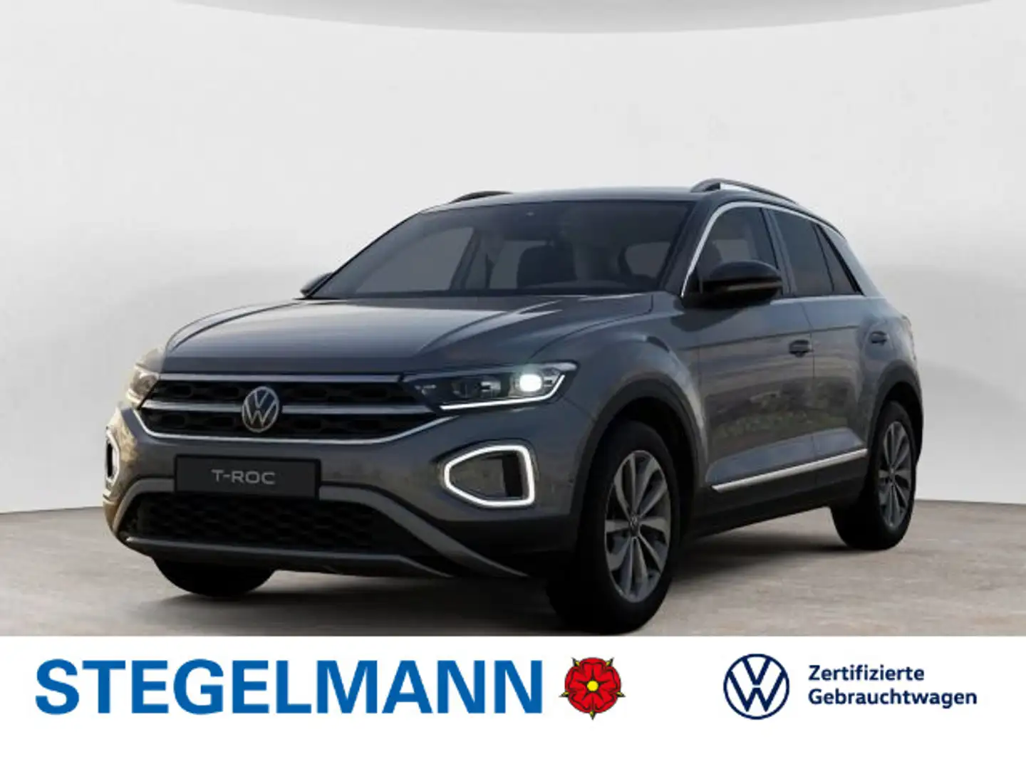 Volkswagen T-Roc 1.5 TSI DSG Style *LED*AHK*Navi*ACC* Grau - 1