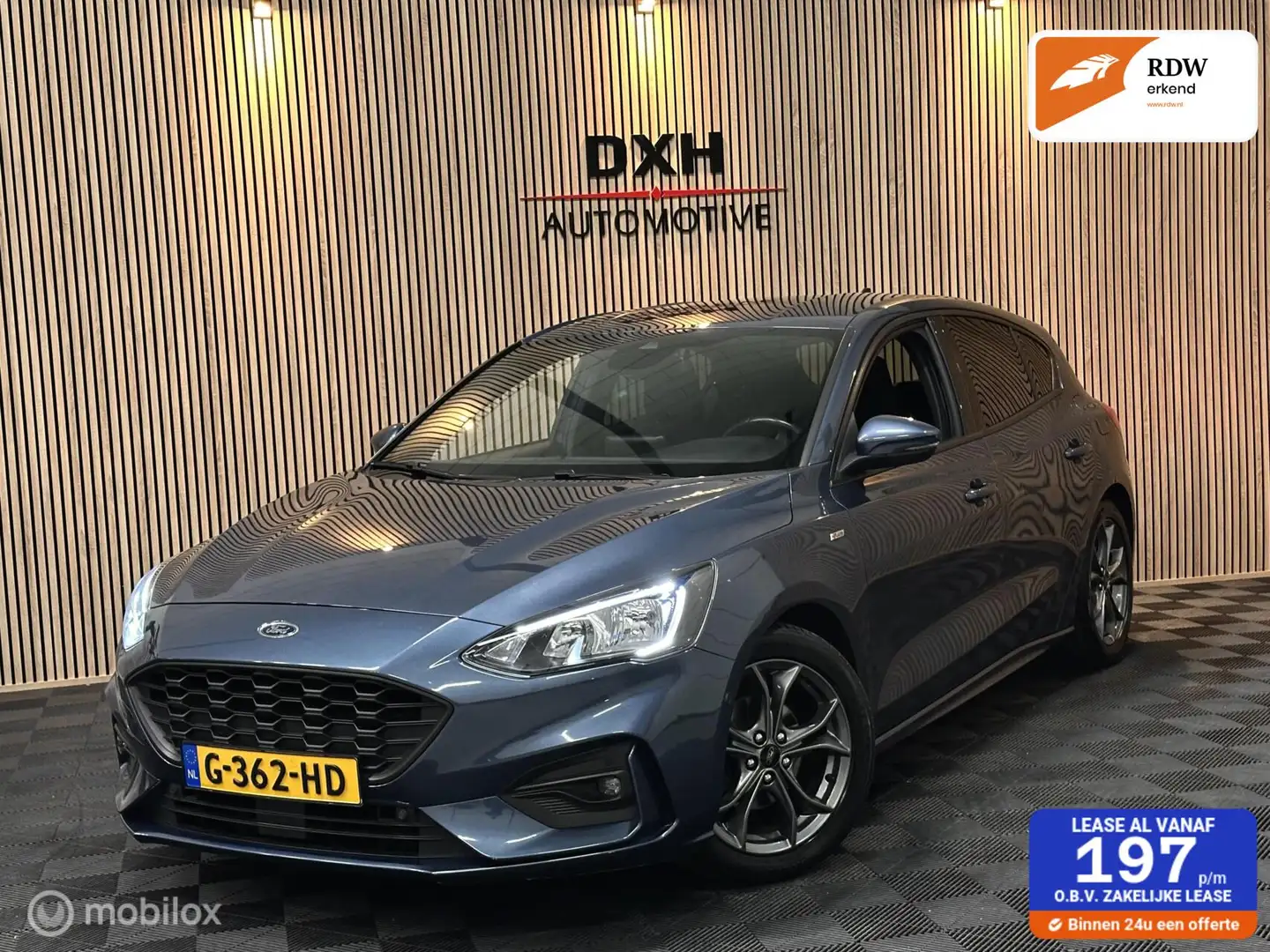 Ford Focus 1.0 EcoBoost ST-Line APK-11/2026 CARPLAY STUURVRW Blauw - 1