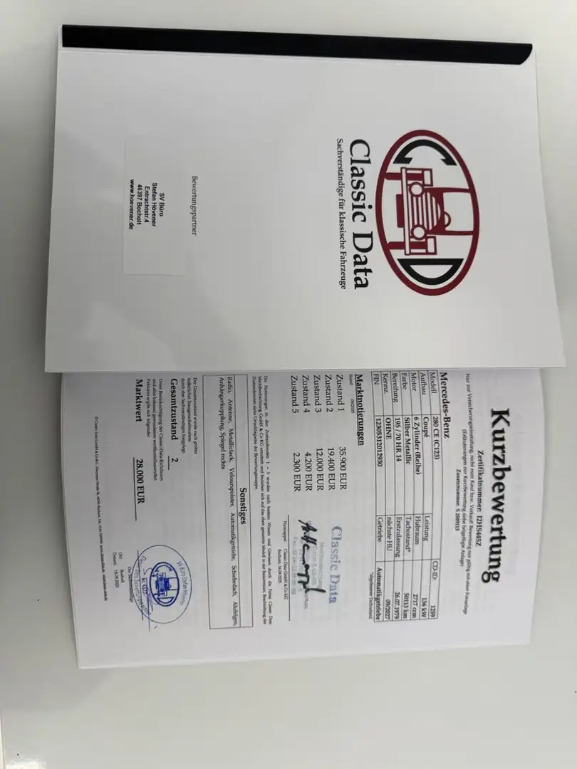 Mercedes-Benz CE 280 *OLDTIMER*TÜV NEU*SERVICE NEU *ORIGINAL Silber - 2